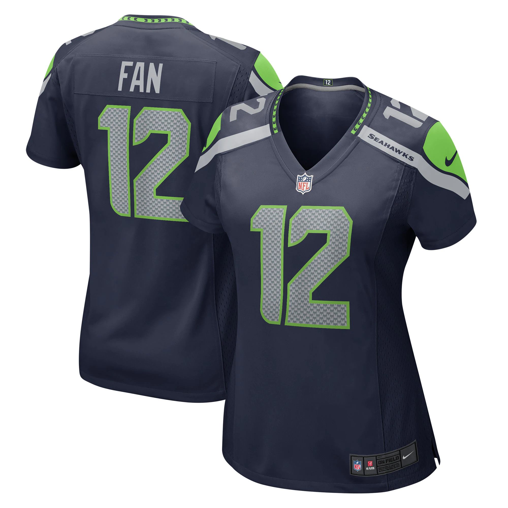 12th Fan Seattle Seahawks Nike Women's Game Jersey - College Navy