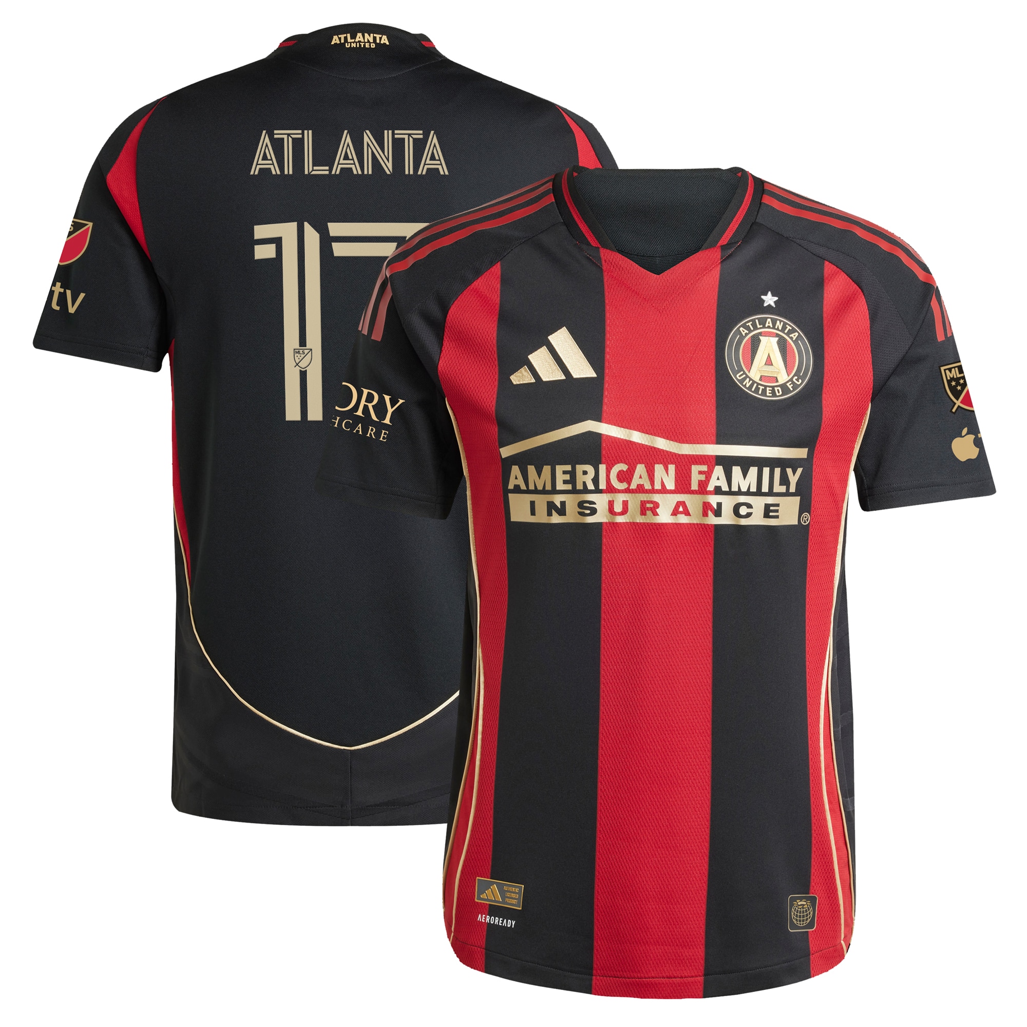 #17 Atlanta United FC adidas 2025 The Connector Authentic Jersey - Black