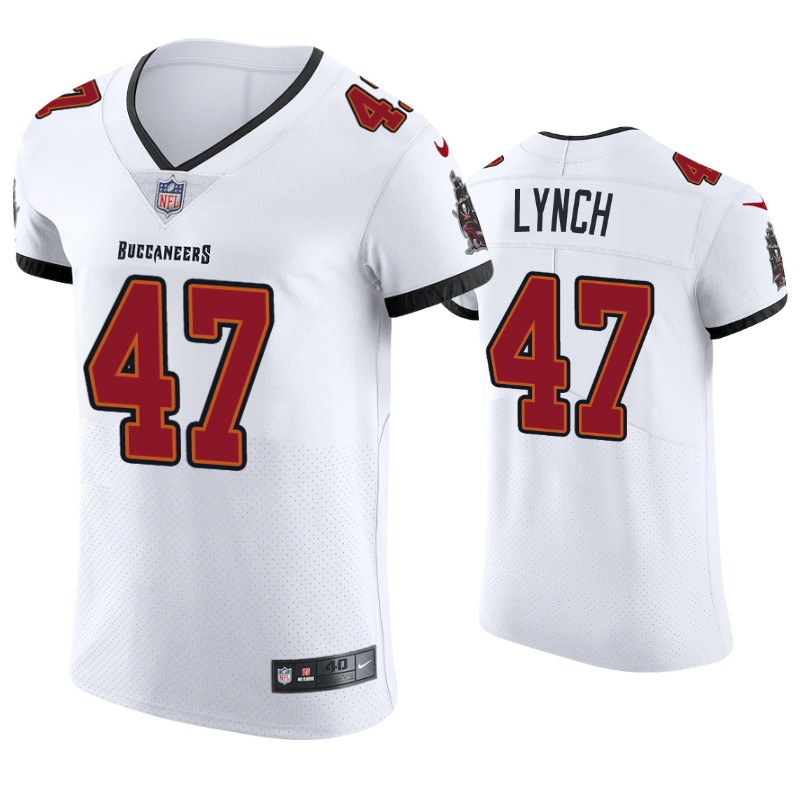 2020 Men's Tampa Bay Buccaneers John Lynch Vapor Elite Jersey White