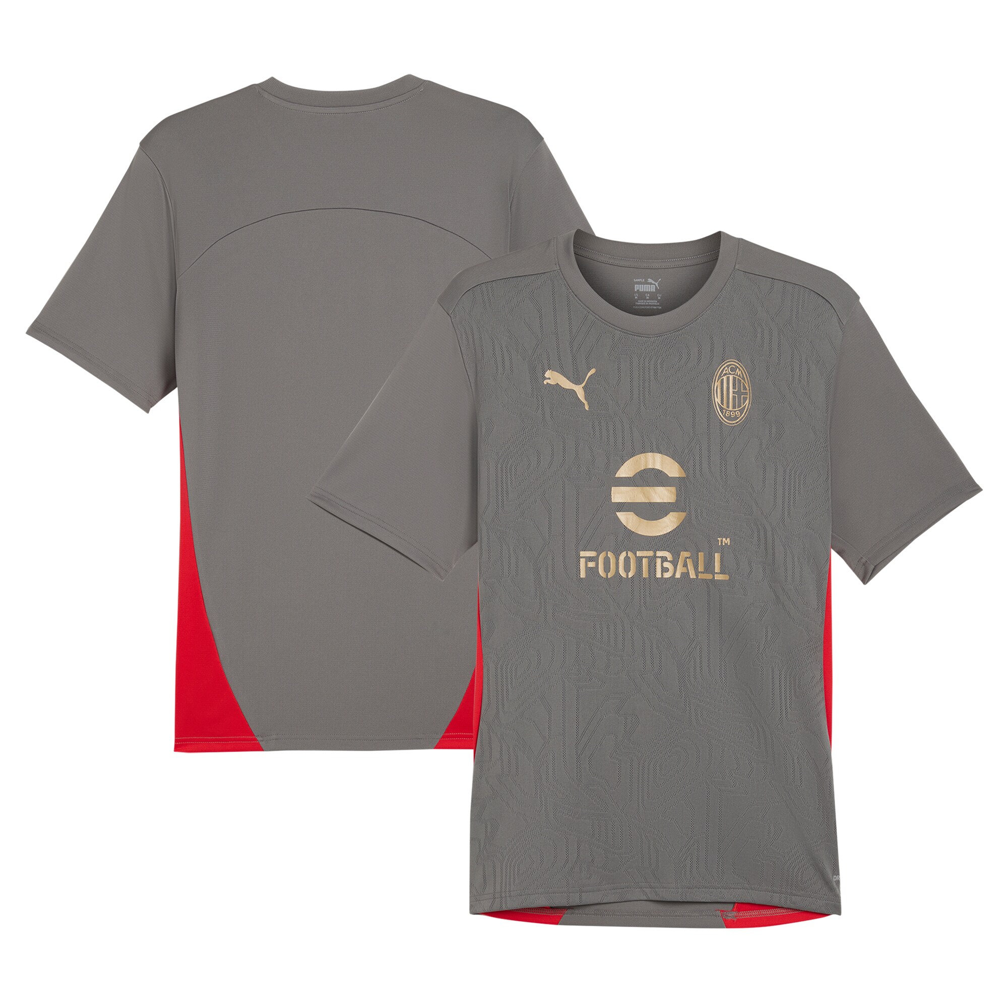  AC Milan Puma   2024/25 Training Jersey - Gray