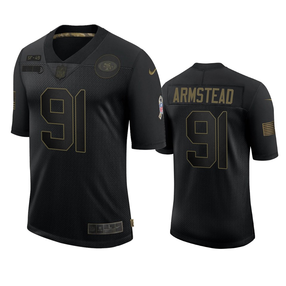  Arik Armstead Limited Jersey Black 2020 Salute To Service