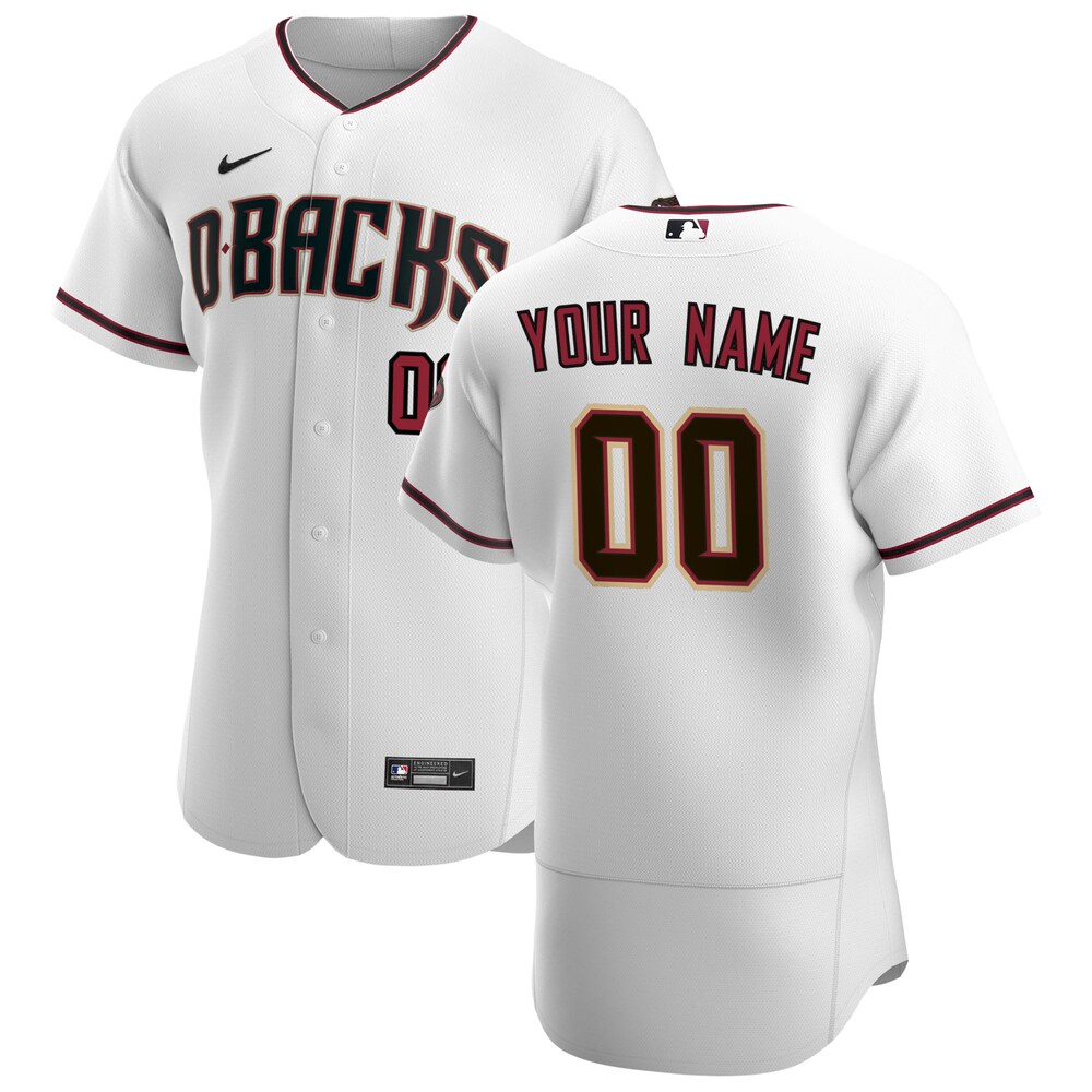 Arizona Diamondbacks Nike 2020 Home Custom Jersey - White