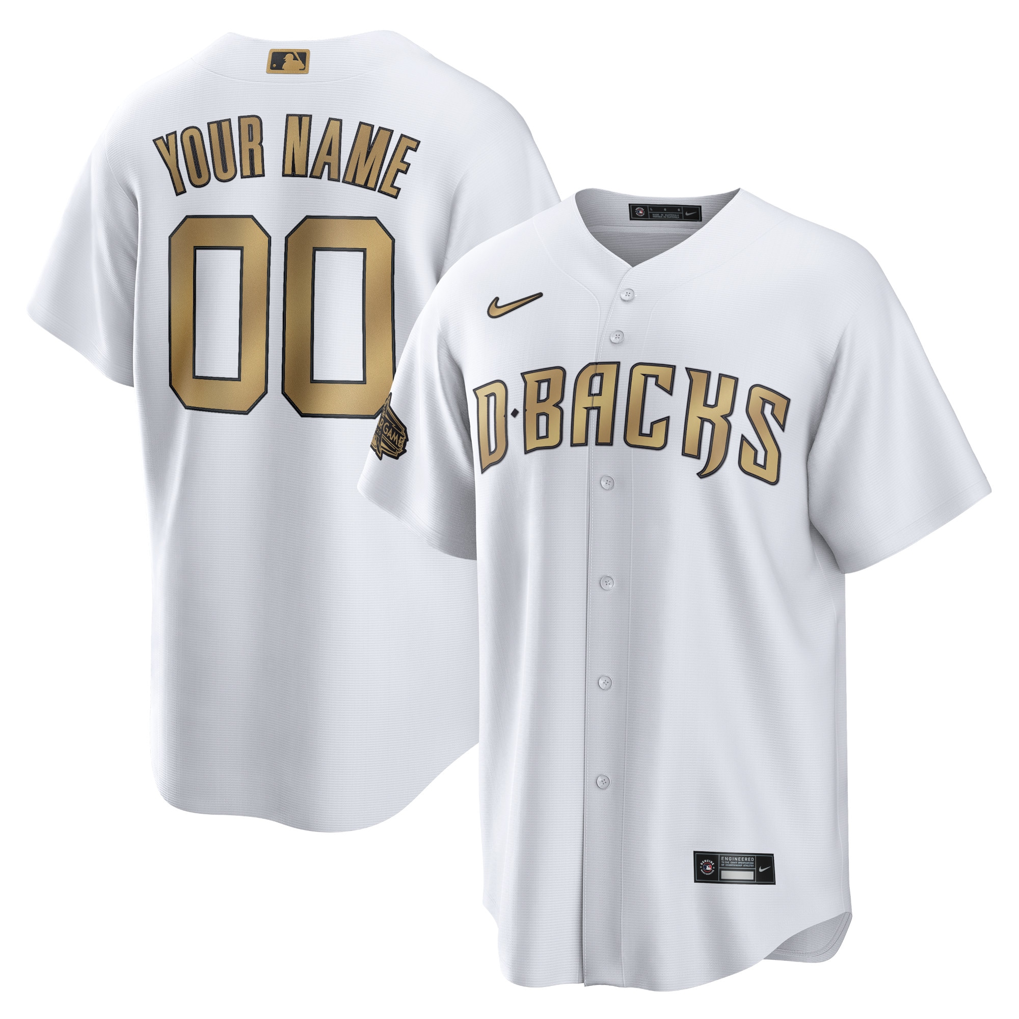 Arizona Diamondbacks Nike 2022 MLB All-Star Game Replica Custom Jersey - White