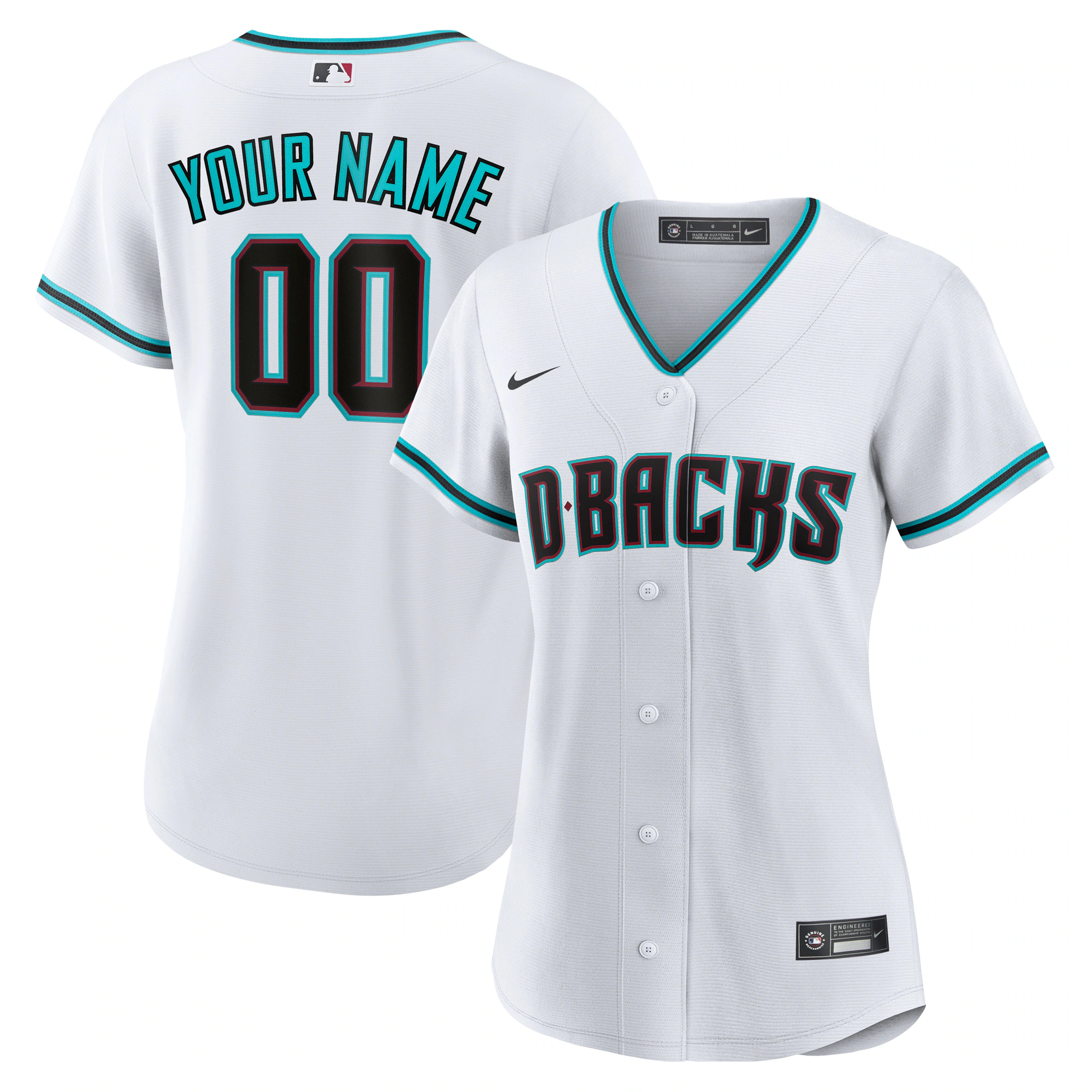 Arizona Diamondbacks Nike Women's Home Replica Custom Jersey - White