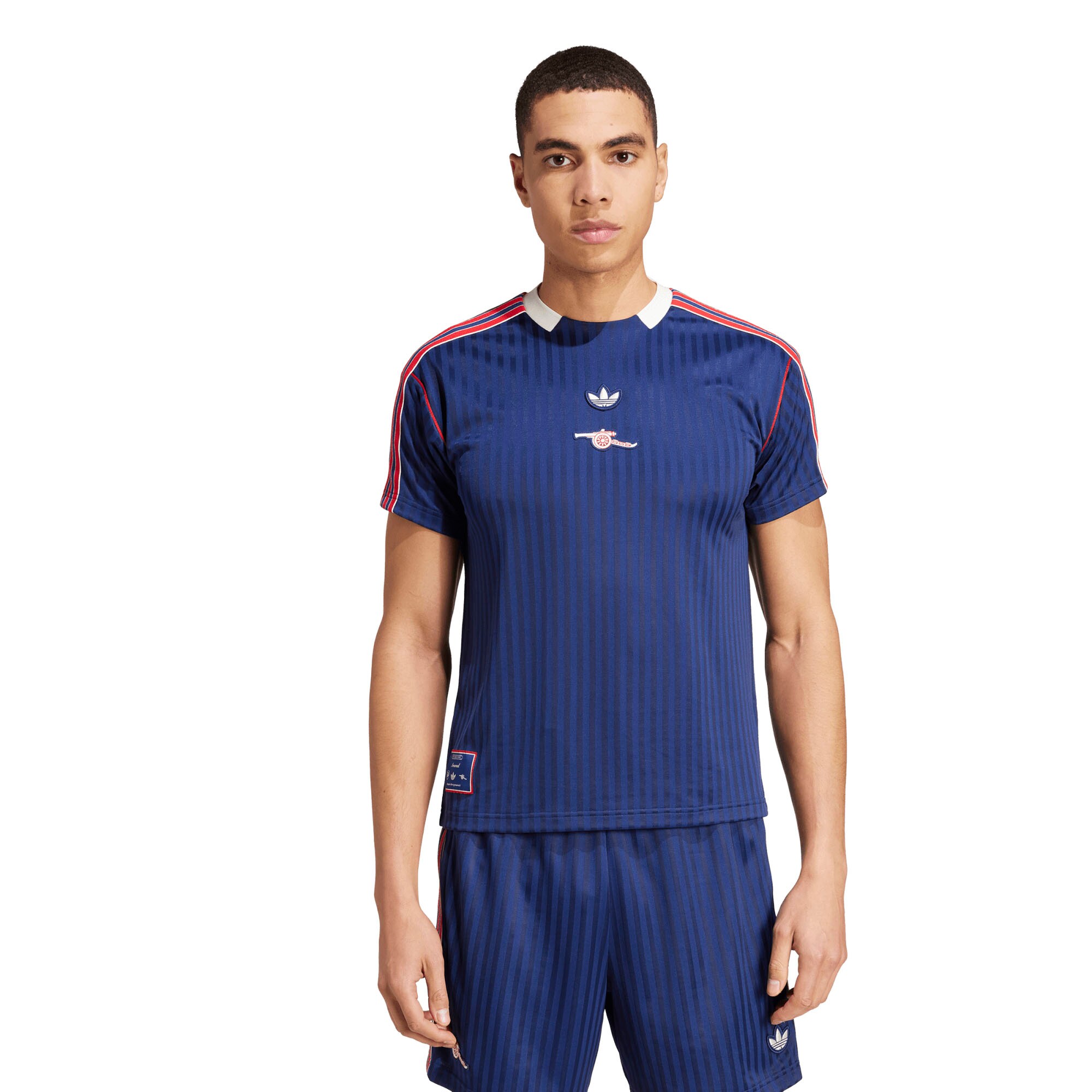  Arsenal adidas Originals Terrace Icons Collection Fashion Jersey - Navy