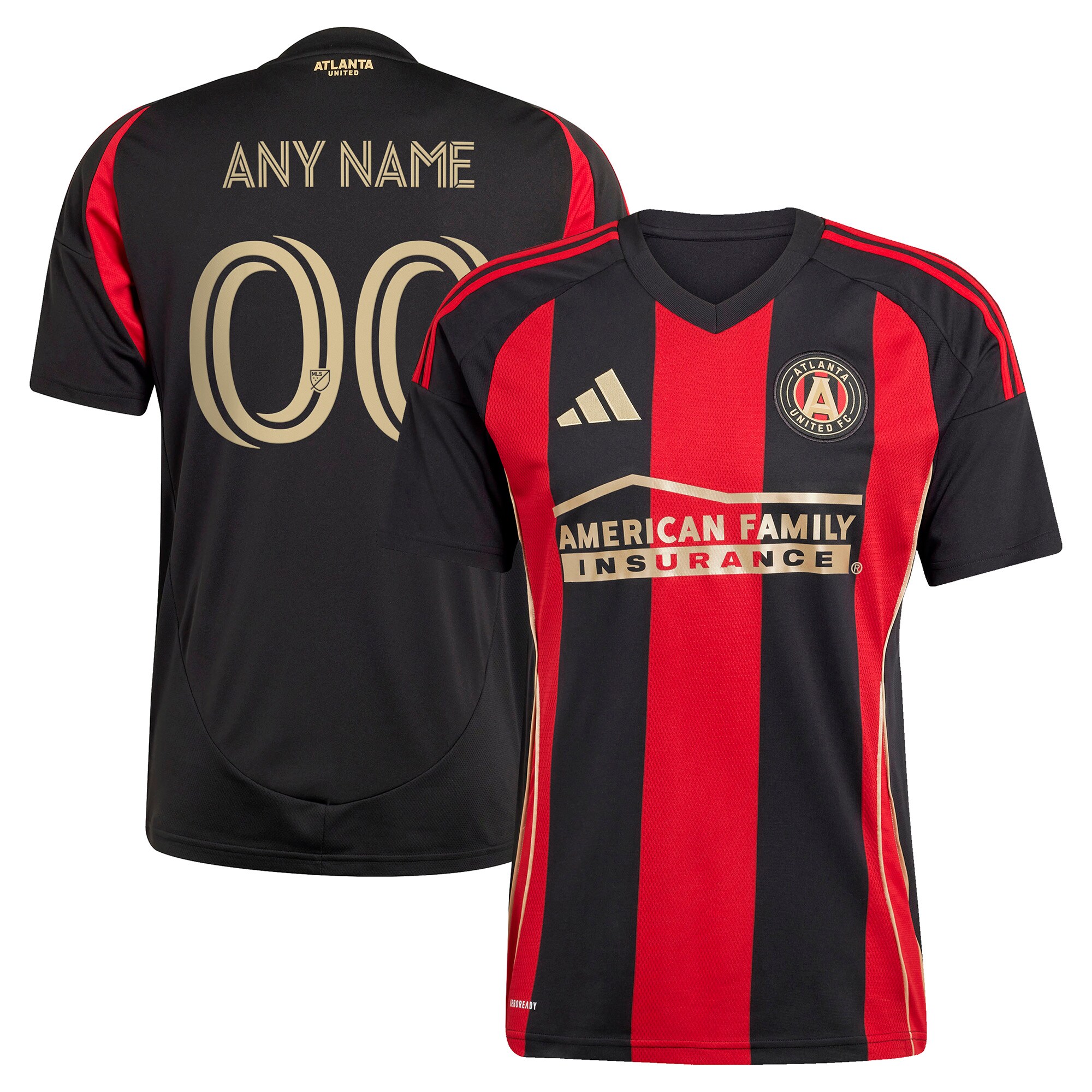 Atlanta United FC adidas 2025 The Connector Replica Custom Jersey - Black