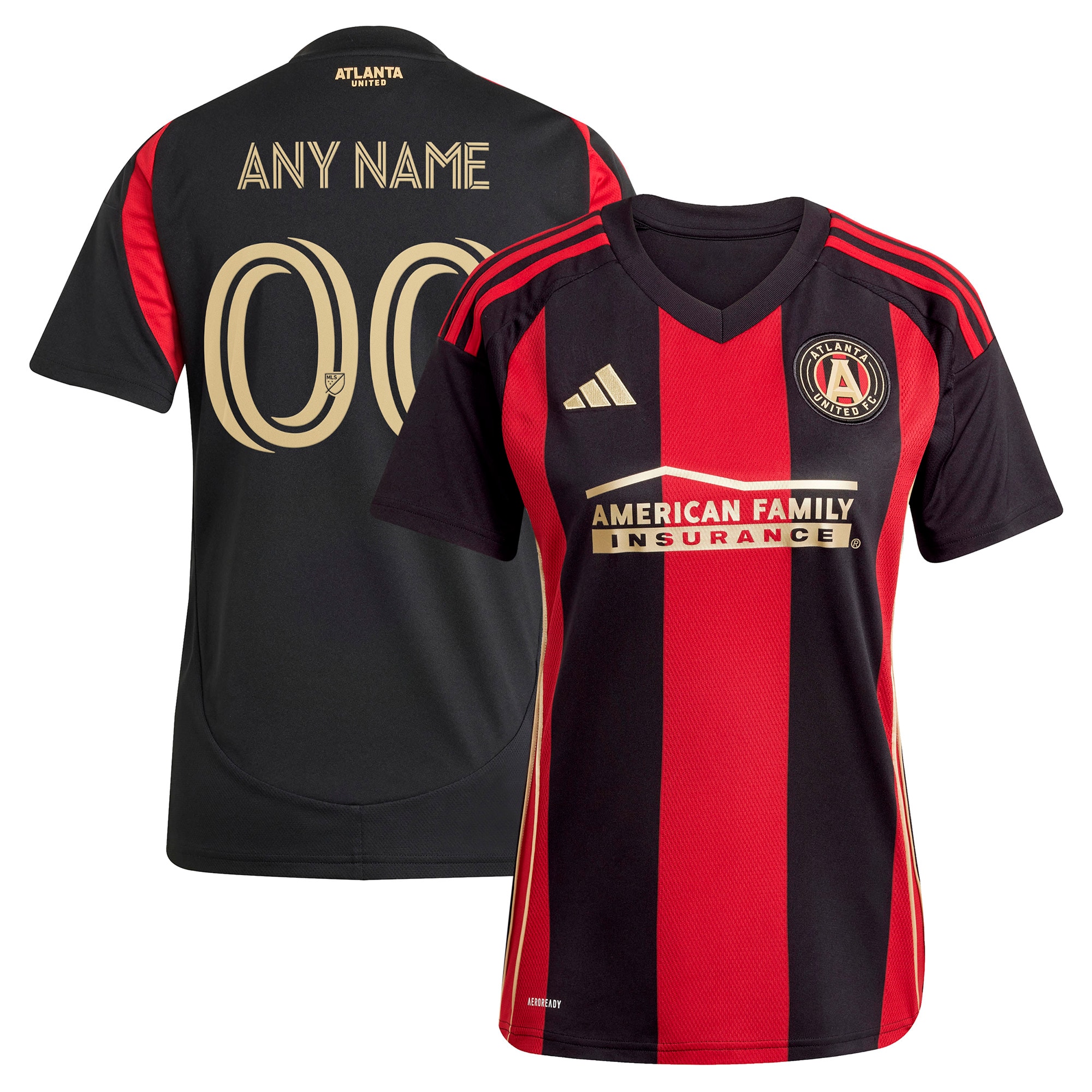  Atlanta United FC adidas Women's 2025 The Connector Replica Custom Jersey - Black