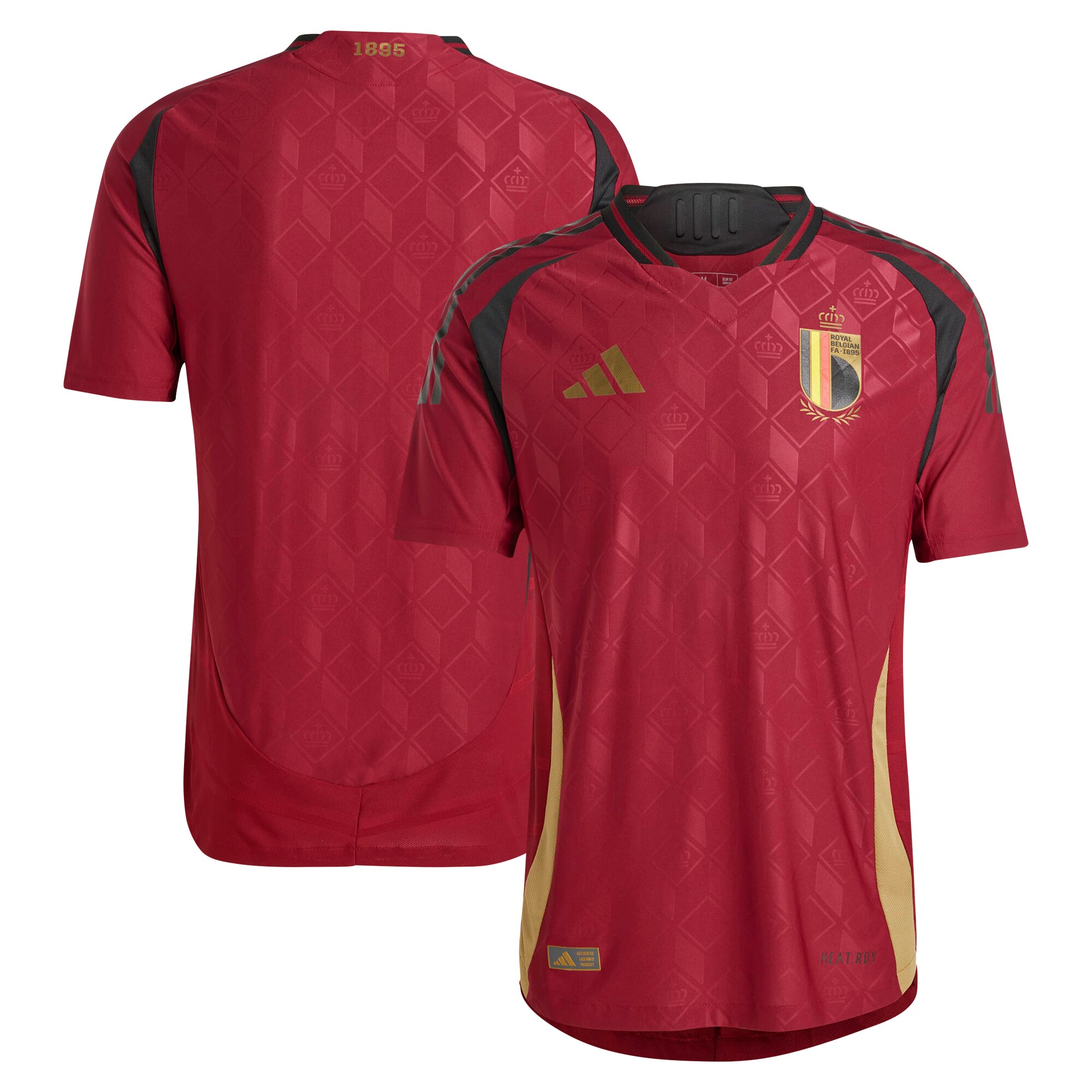  Belgium National Team adidas 2024 Home Authentic Jersey - Burgundy