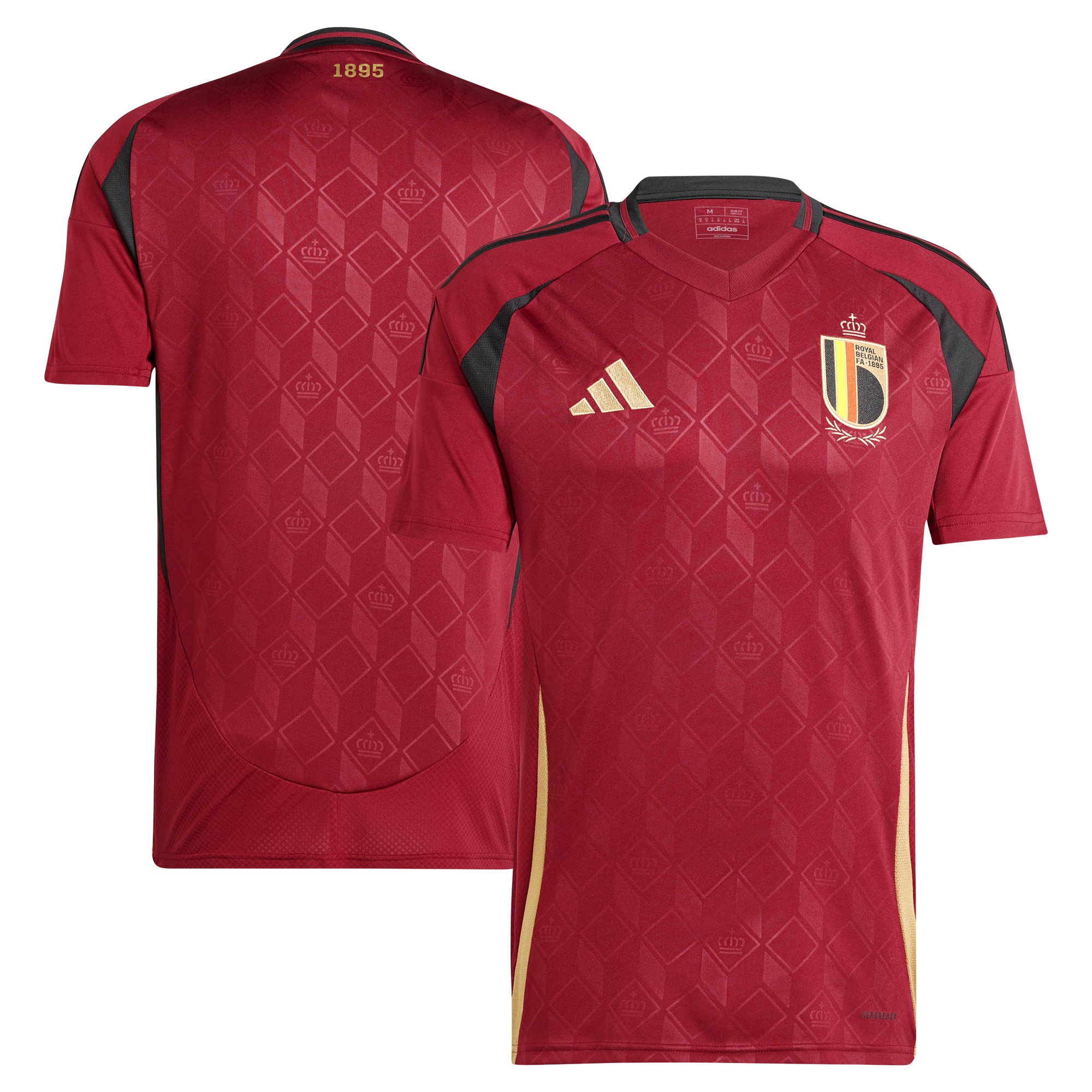  Belgium National Team adidas 2024 Home Replica Jersey - Burgundy