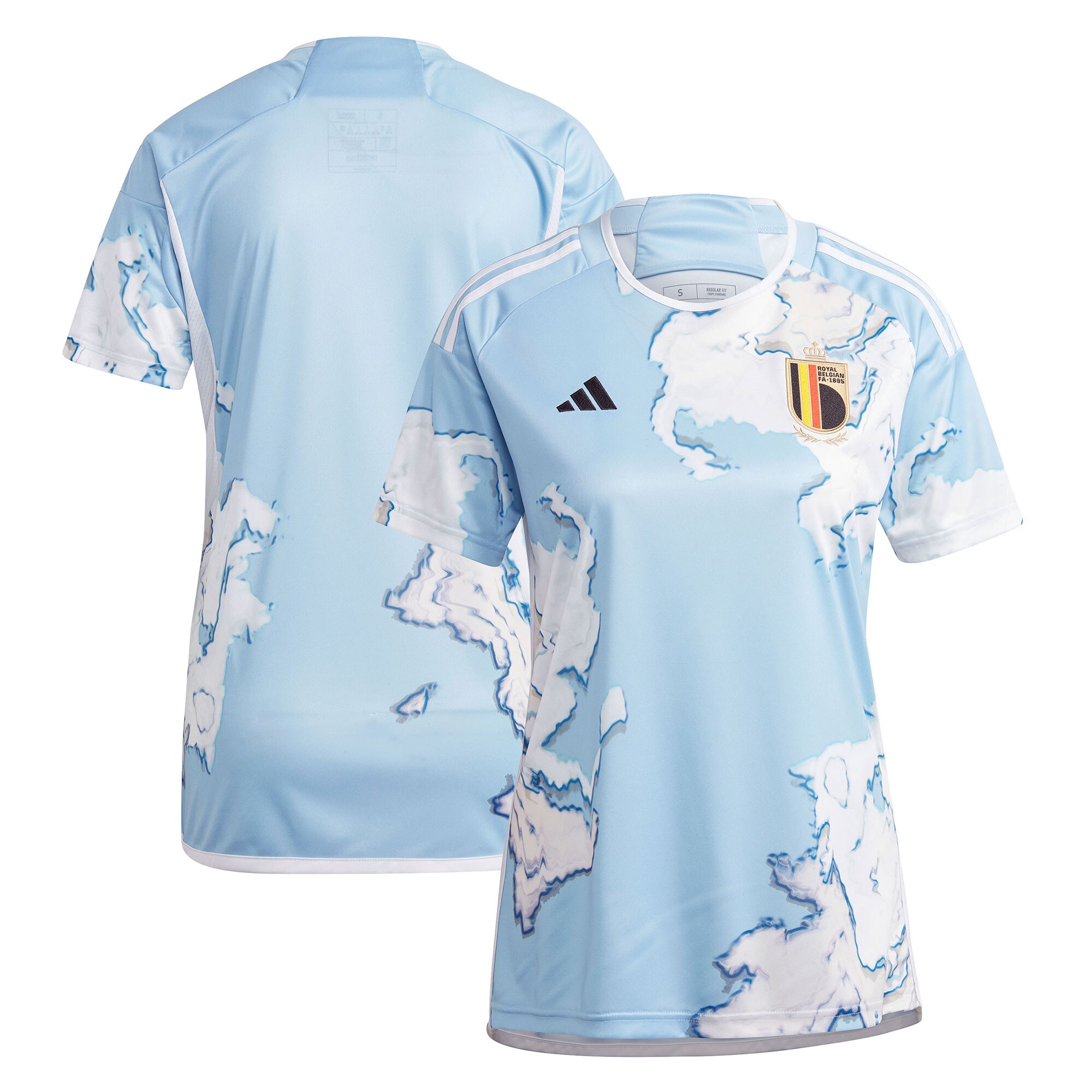  Belgium Women's National Team adidas Women's 2023 Away Replica Jersey - Light Blue