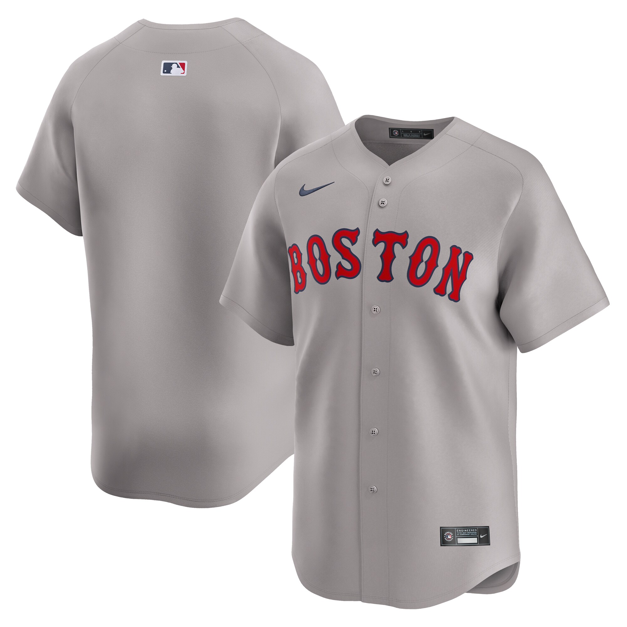  Boston Red Sox Nike Away Limited Jersey - Gray