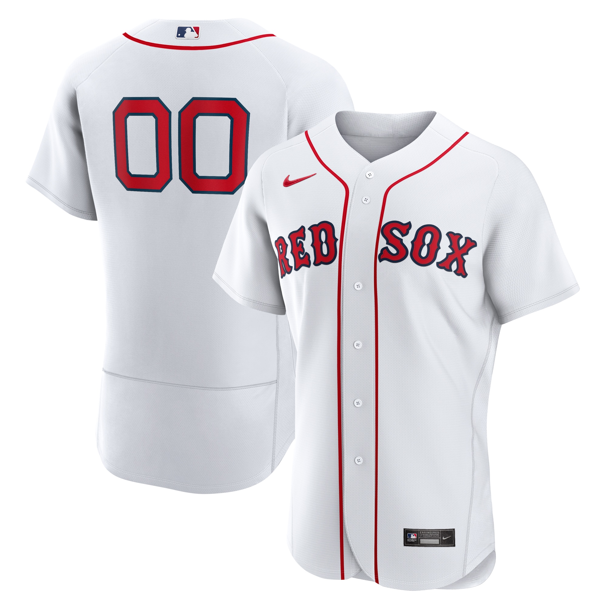 Boston Red Sox Nike Home Authentic Custom Jersey - White