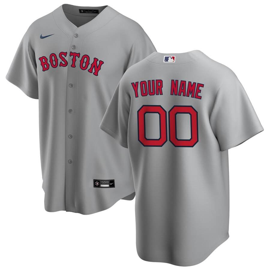 Boston Red Sox Nike Road 2020 Replica Custom Jersey â€“ Gray