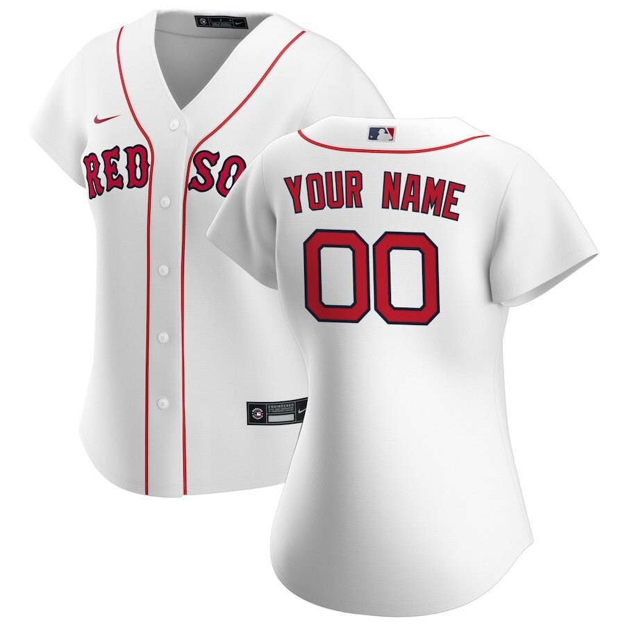 Boston Red Sox Nike Women's 2020 Home Replica Custom Jersey - White