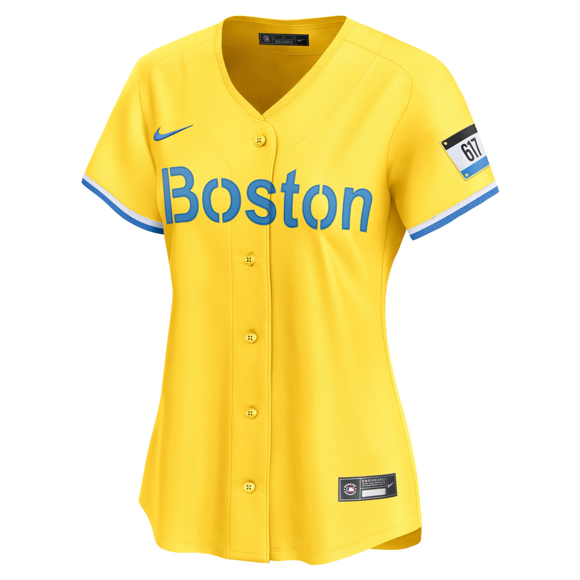  Boston Red Sox Nike Women's City Connect Limited Jersey - Gold