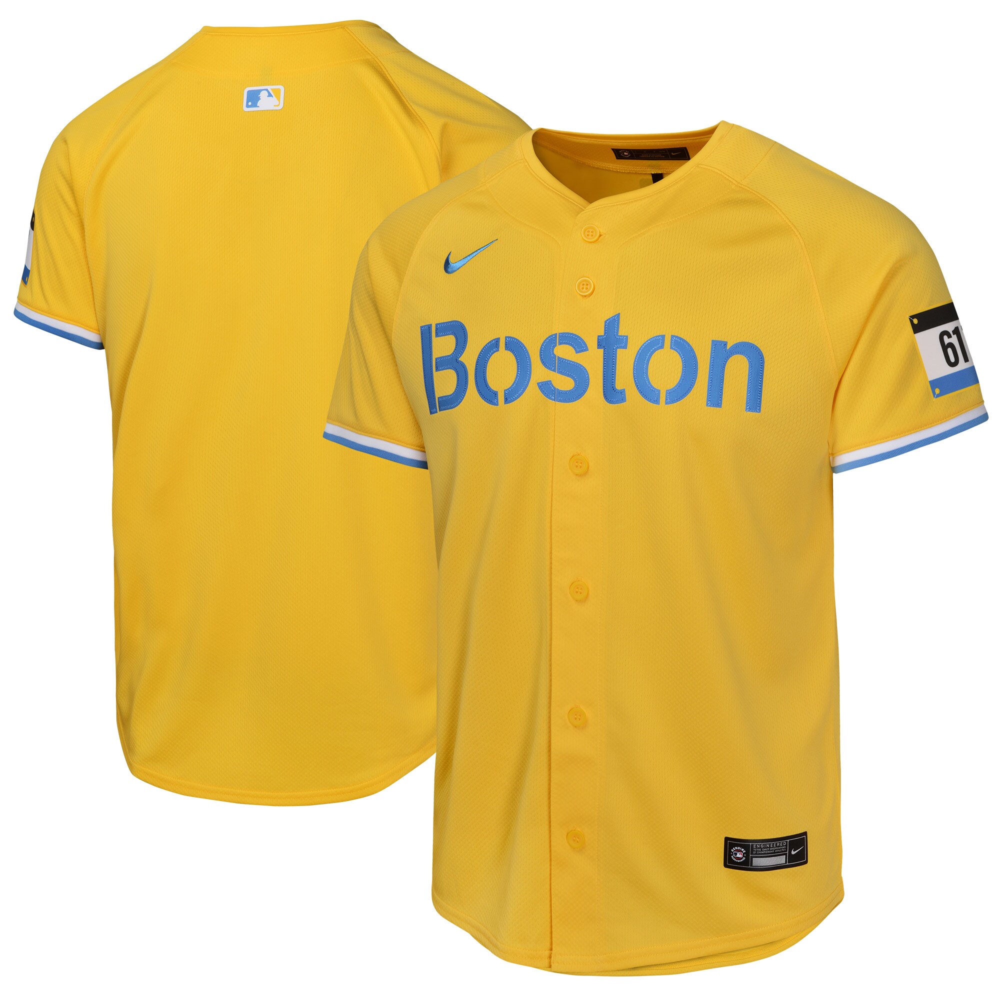  Boston Red Sox Nike Youth City Connect Limited Jersey - Gold