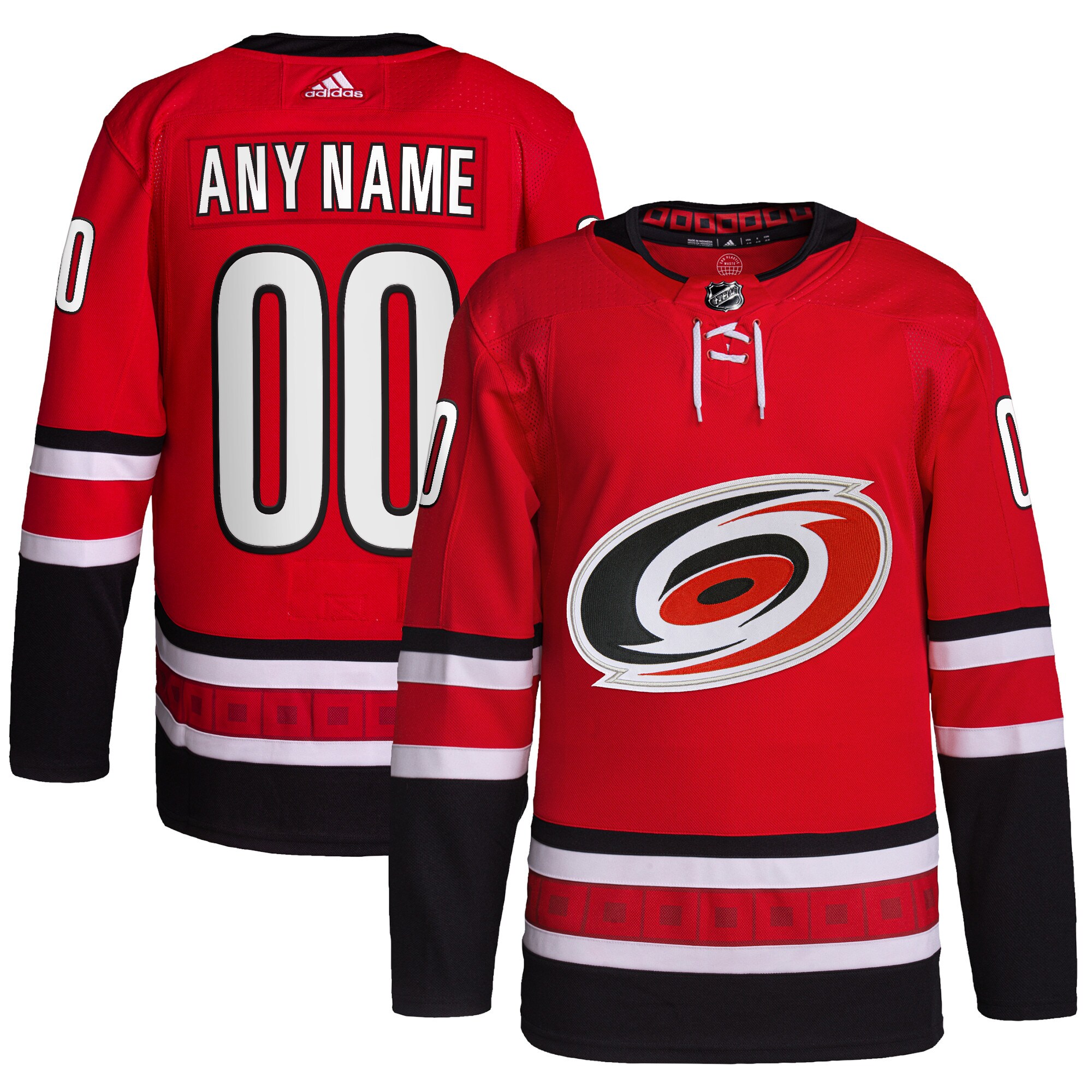  Carolina Hurricanes adidas  Alternate  Primegreen Authentic Custom Jersey - Red