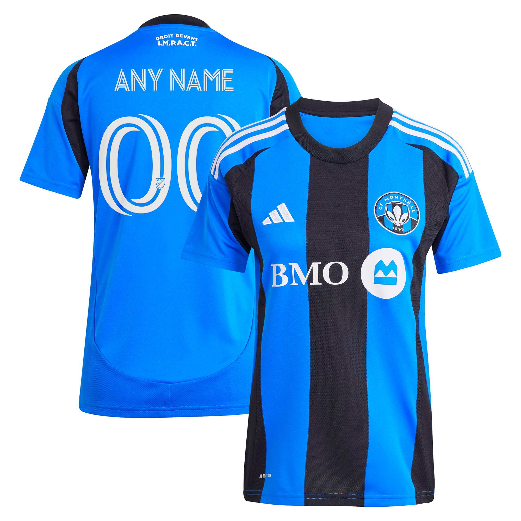  CF Montreal adidas Women's 2025 MontrÃ©al Original Replica Custom Jersey - Blue