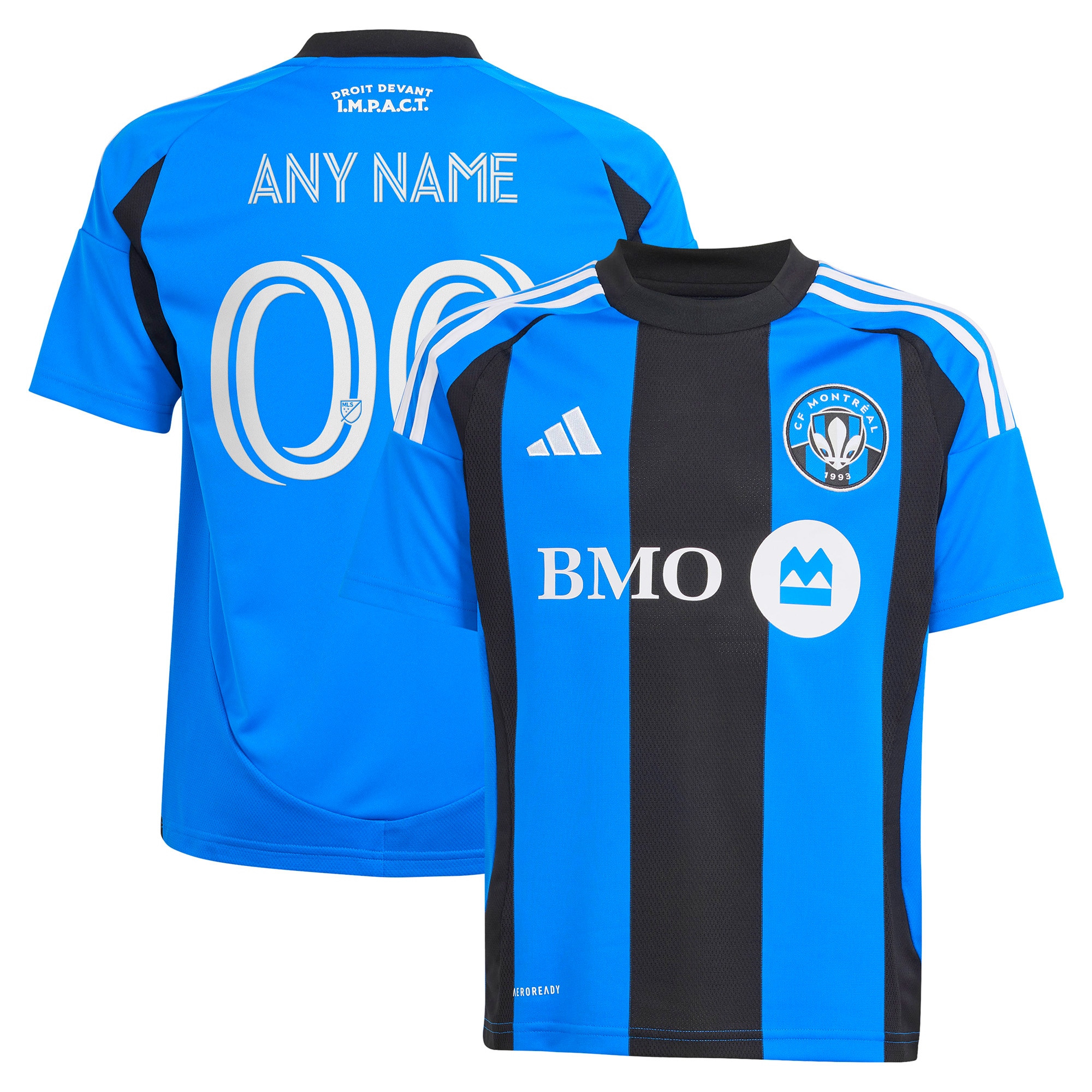  CF Montreal adidas Youth 2025 MontrÃ©al Original Replica Custom Jersey - Blue
