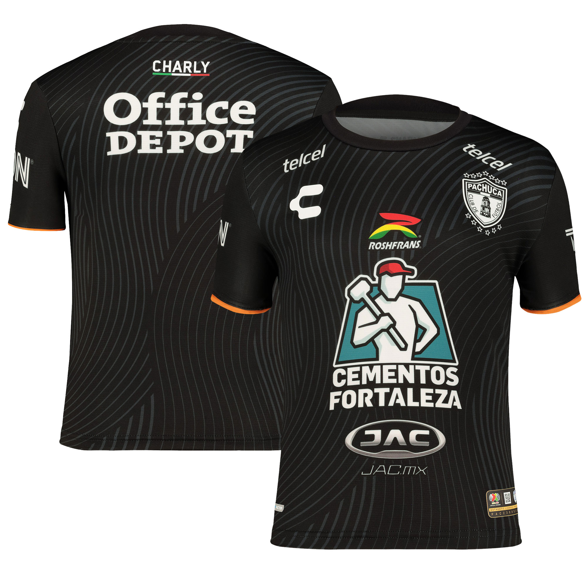  C.F. Pachuca Charly Youth 2023/24 Away Authentic Jersey - Black