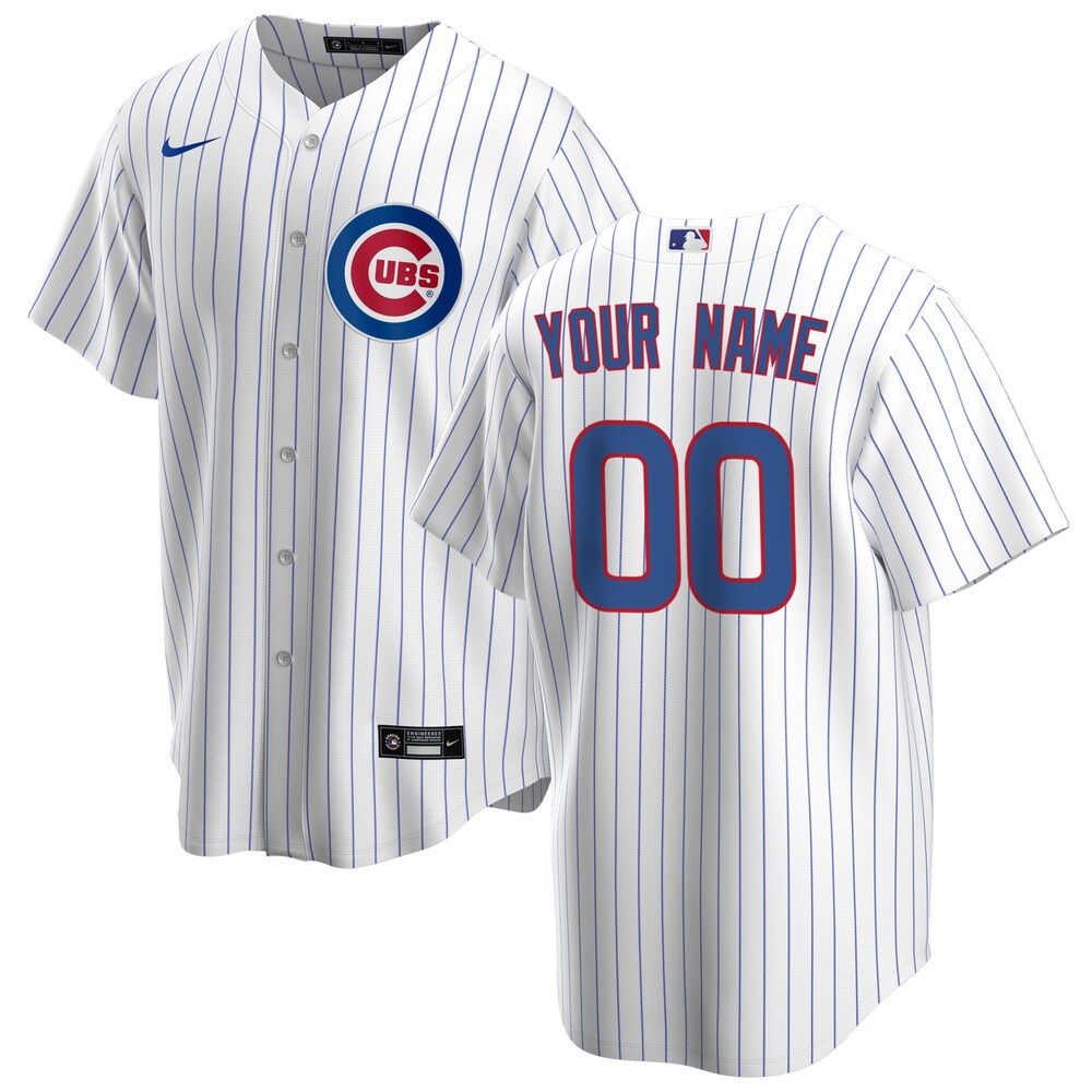 Chicago Cubs Nike Home 2020 Custom Jersey - White/Royal