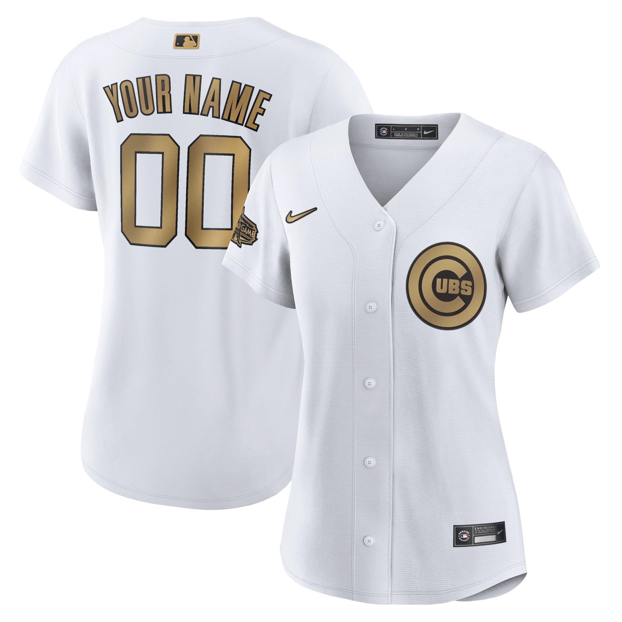 Chicago Cubs Nike Women's 2022 MLB All-Star Game Replica Custom Jersey - White