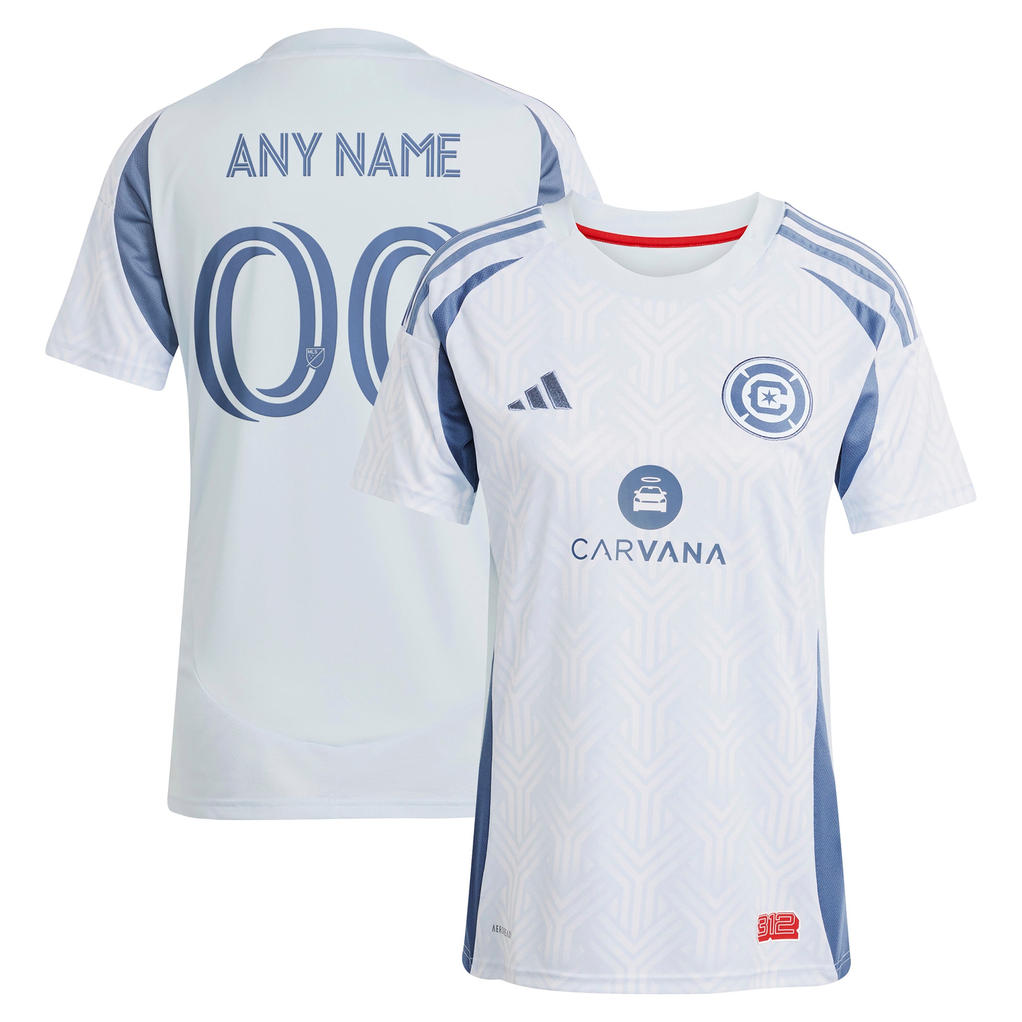  Chicago Fire adidas Women's 2025 The Municipal Kit Replica Custom Jersey - Light Blue