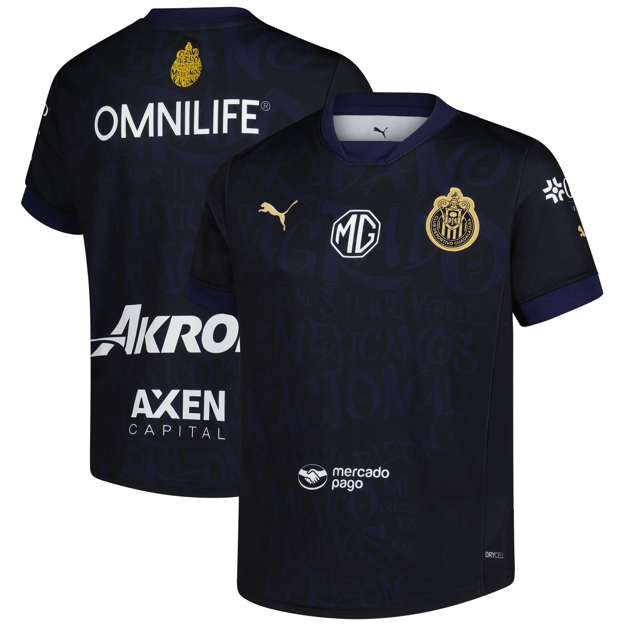  Chivas Puma YouthÂ 2024/2025 Third Replica Jersey - Navy