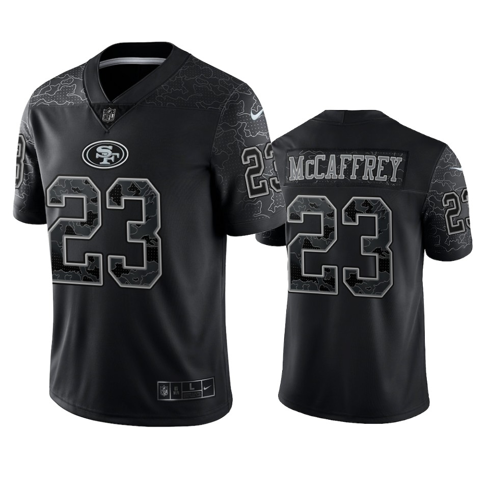  Christian McCaffrey Reflective Limited Black Jersey