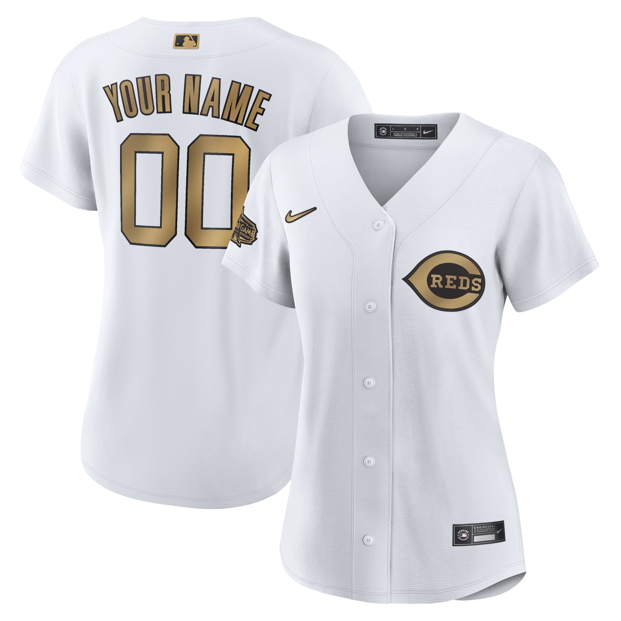 Cincinnati Reds Nike Women's 2022 MLB All-Star Game Replica Custom Jersey - White