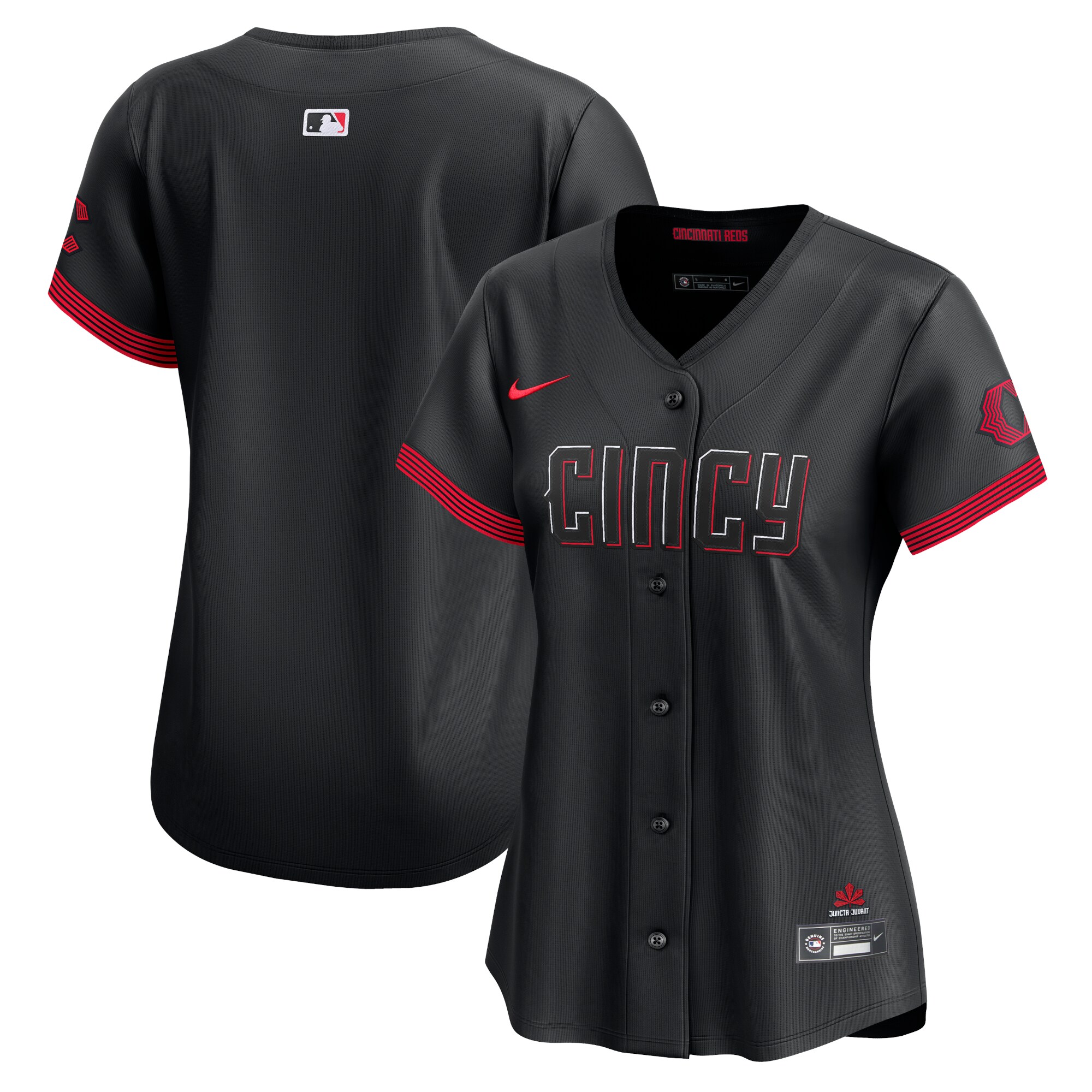  Cincinnati Reds Nike Women's City Connect Limited Jersey - Black