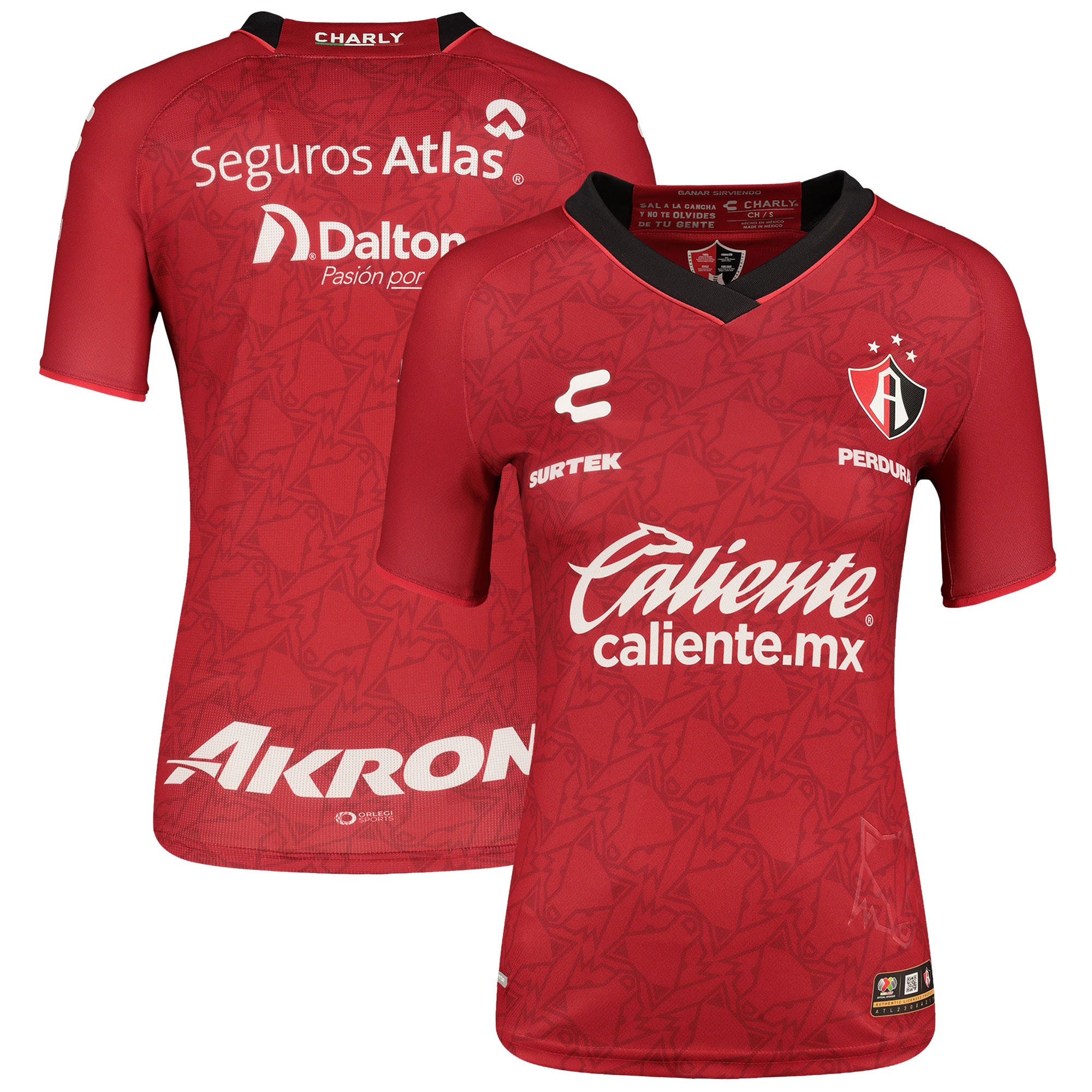  Club Atlas Charly Women's 2023/24 Away Authentic Jersey - Red