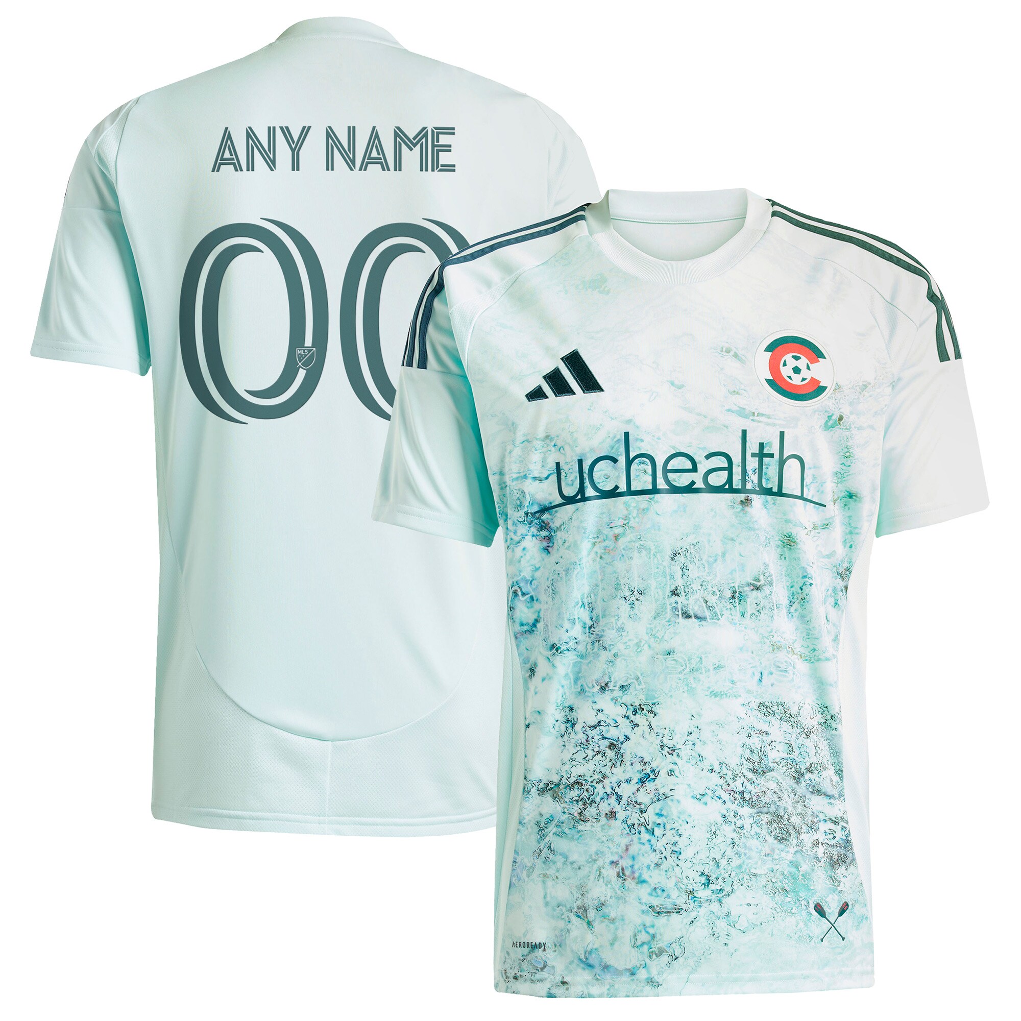  Colorado Rapids adidas 2025 Headwaters Replica Custom Jersey - Green