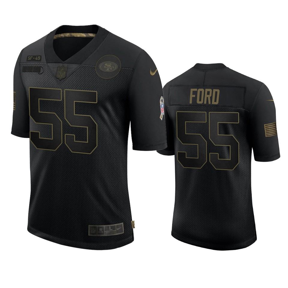  Dee Ford Limited Jersey Black 2020 Salute To Service