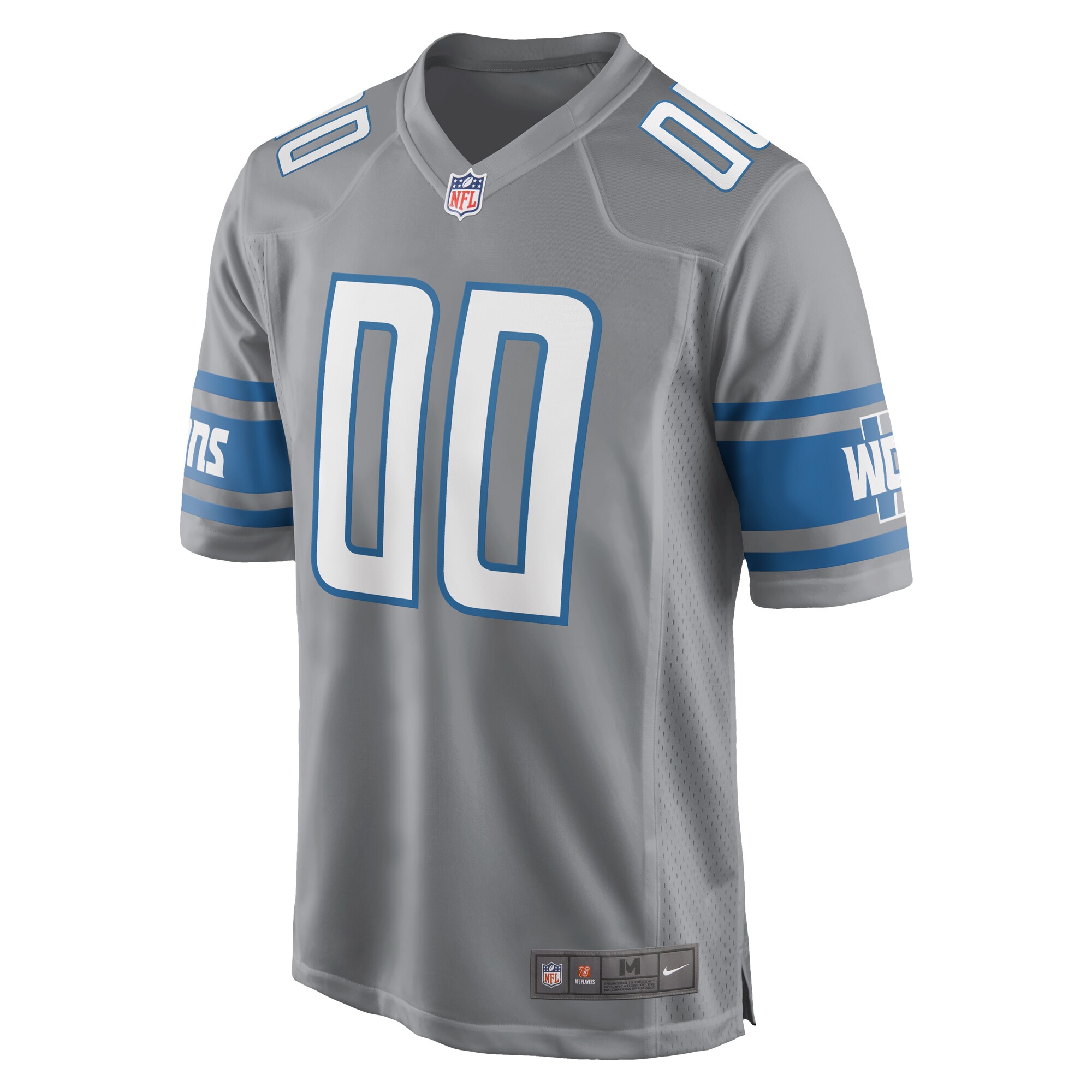  Detroit Lions Nike Alternate Custom Game Jersey - Gray