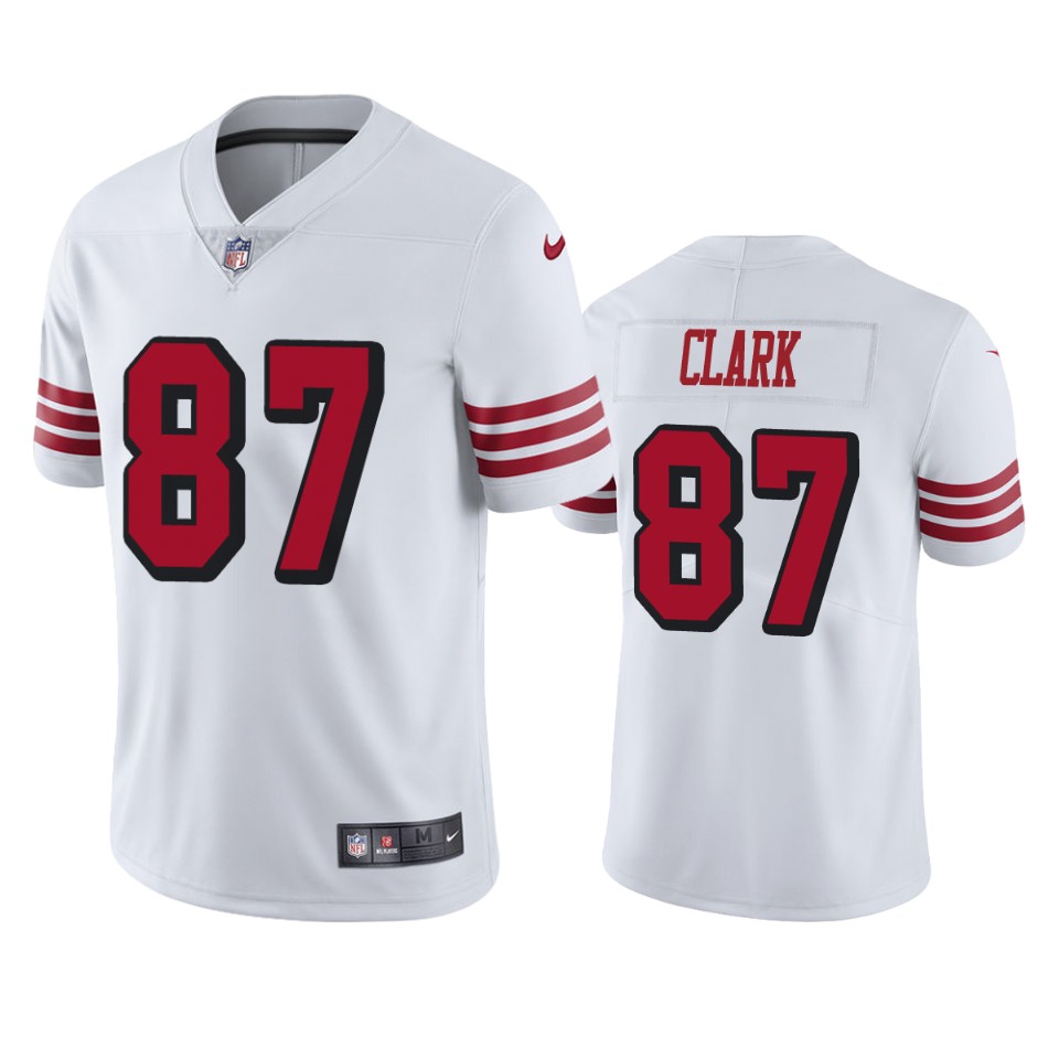  Dwight Clark White Color Rush Limited Jersey