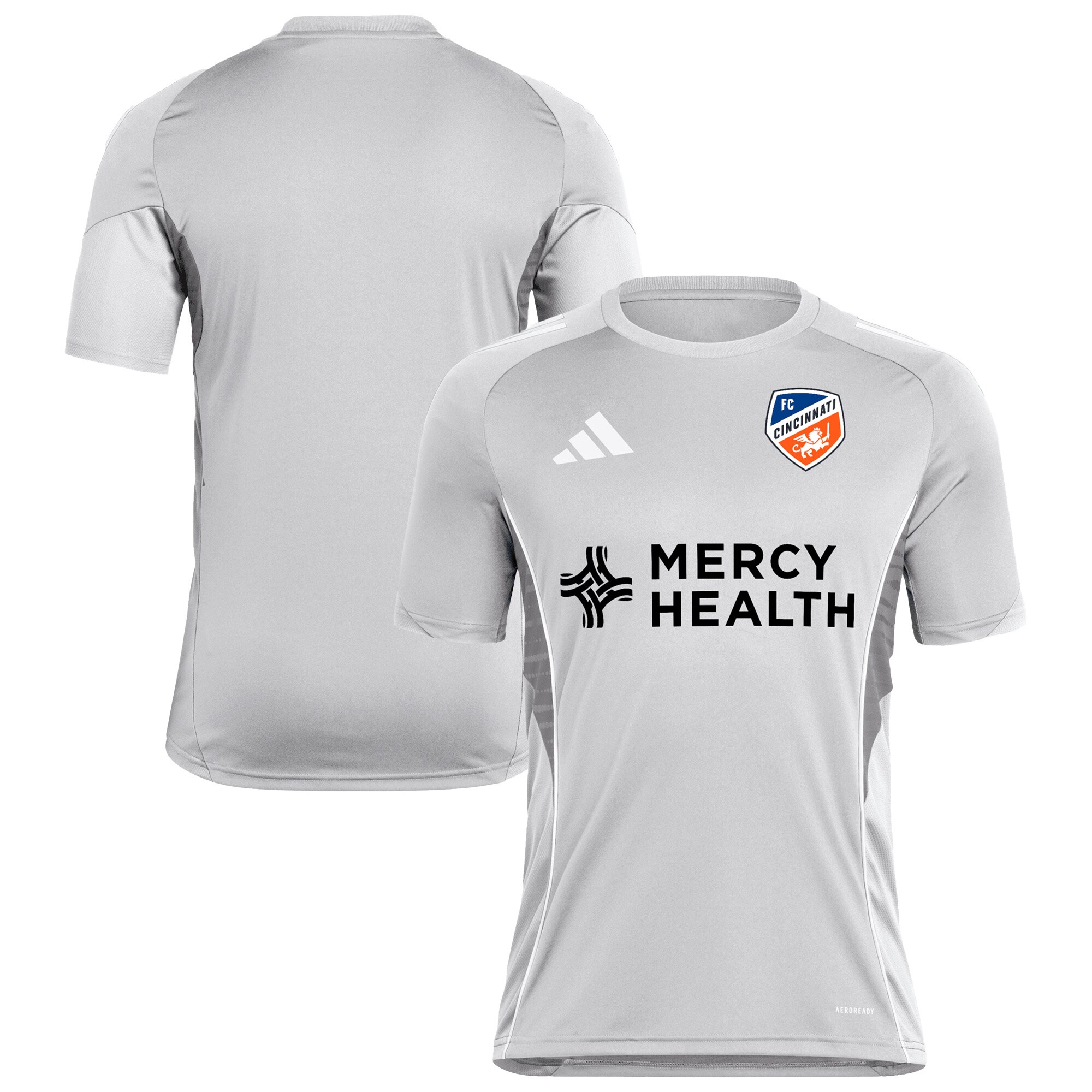  FC Cincinnati adidas 2025 Training Jersey - Silver