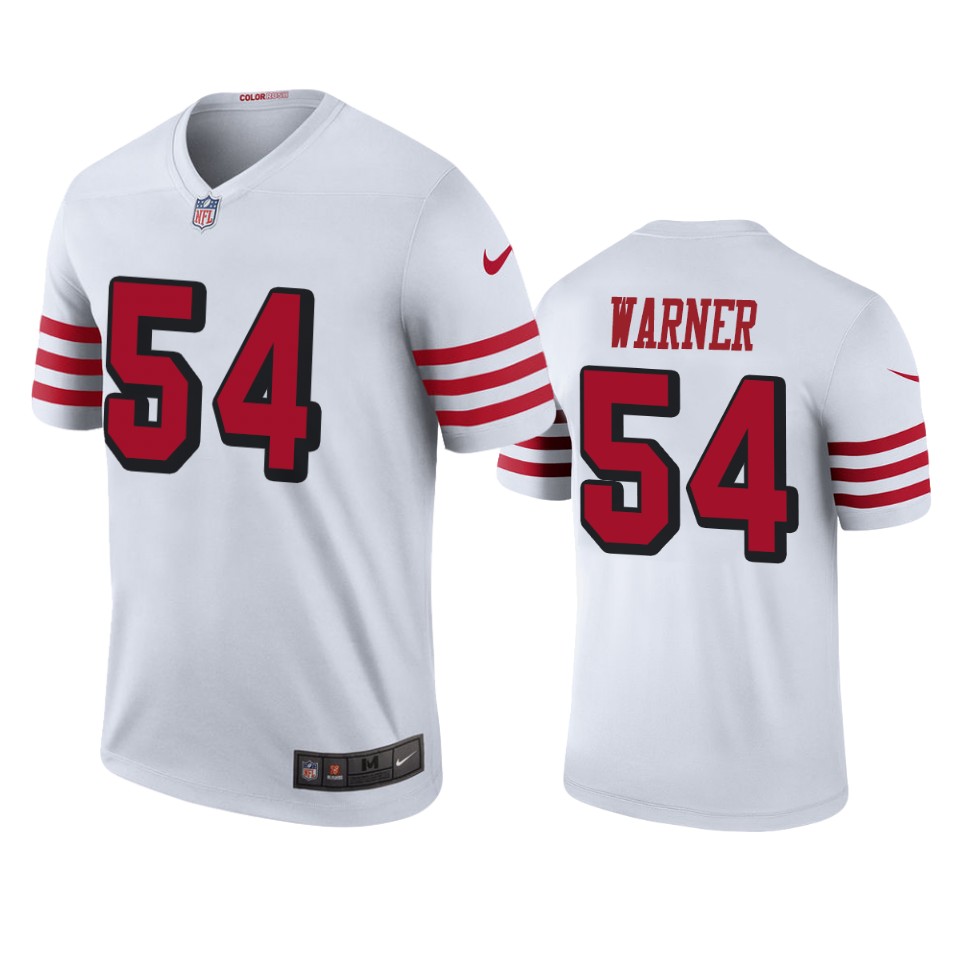  Fred Warner White Color Rush Legend Jersey