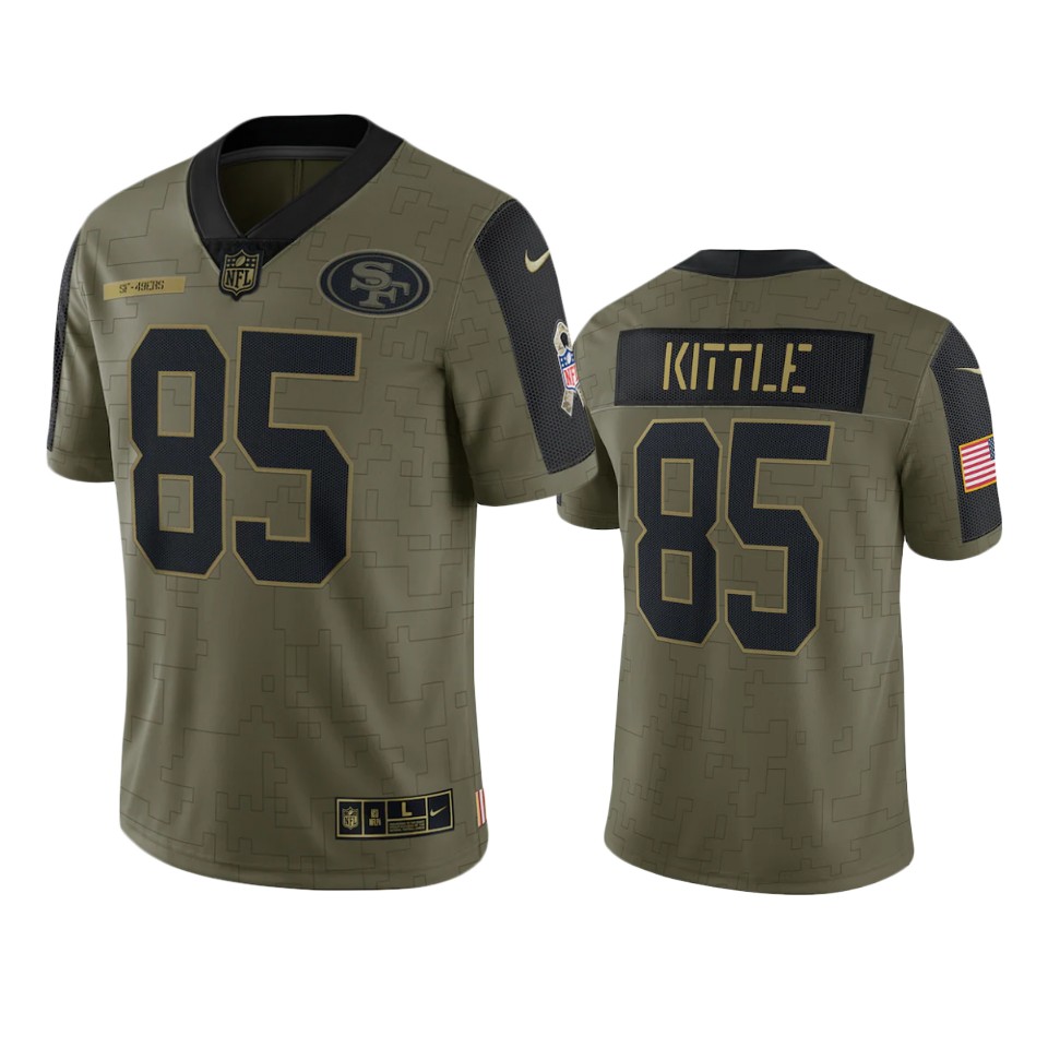  George Kittle Limited Jersey Olive 2021 Salute To Service