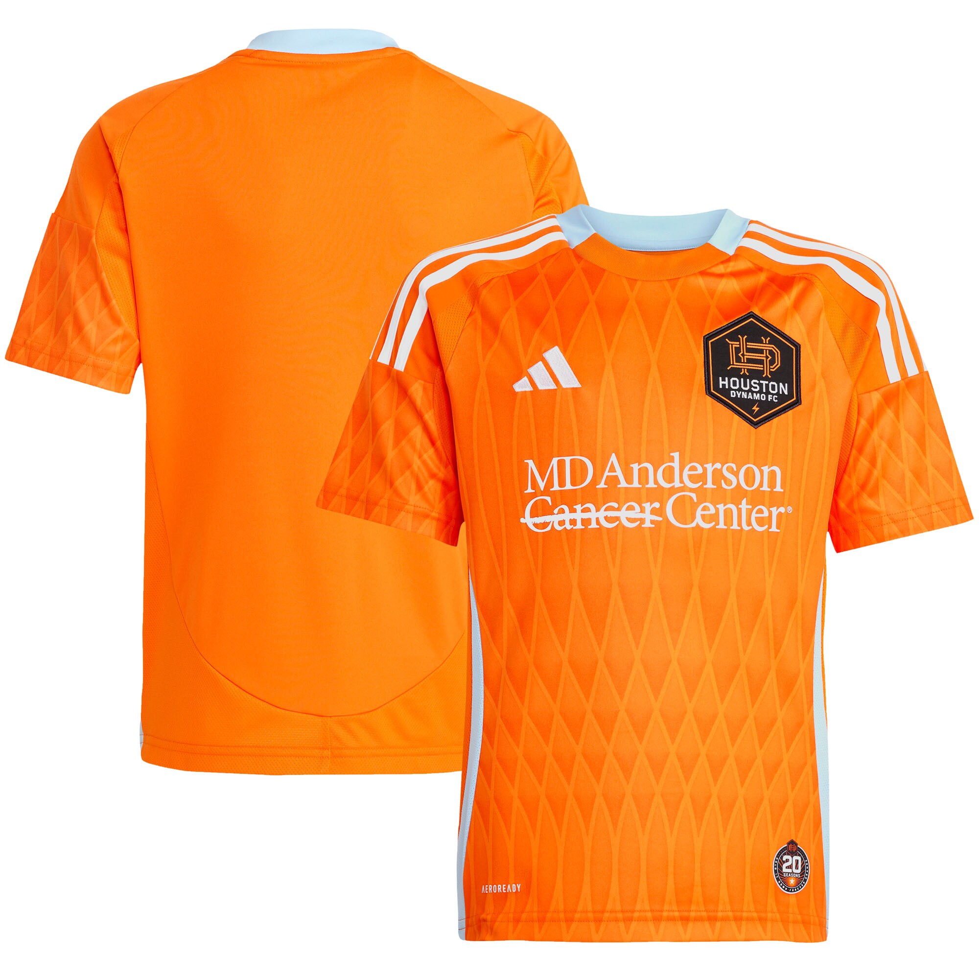  Houston Dynamo FC adidas Youth 2025 Season 20 Replica Jersey - Orange