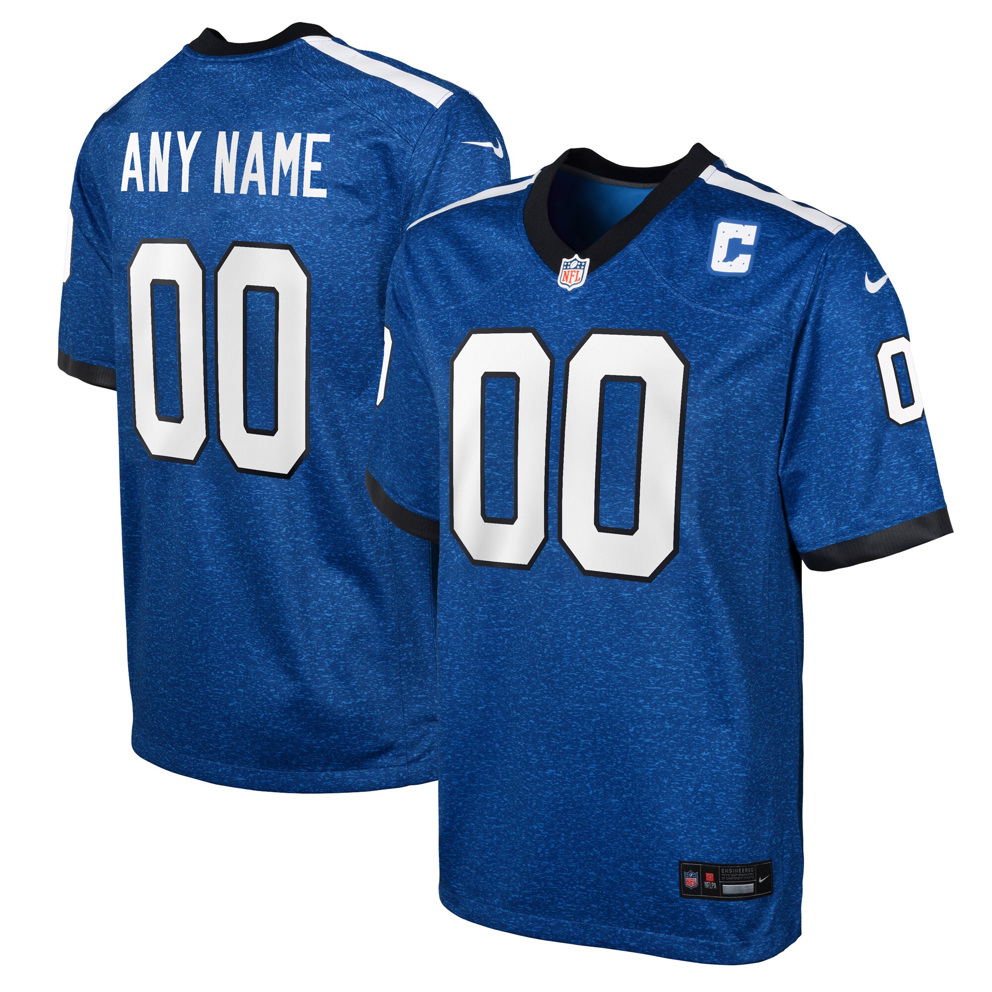  Indianapolis Colts Nike Youth Indiana Nights Alternate Custom Game Jersey - Blue