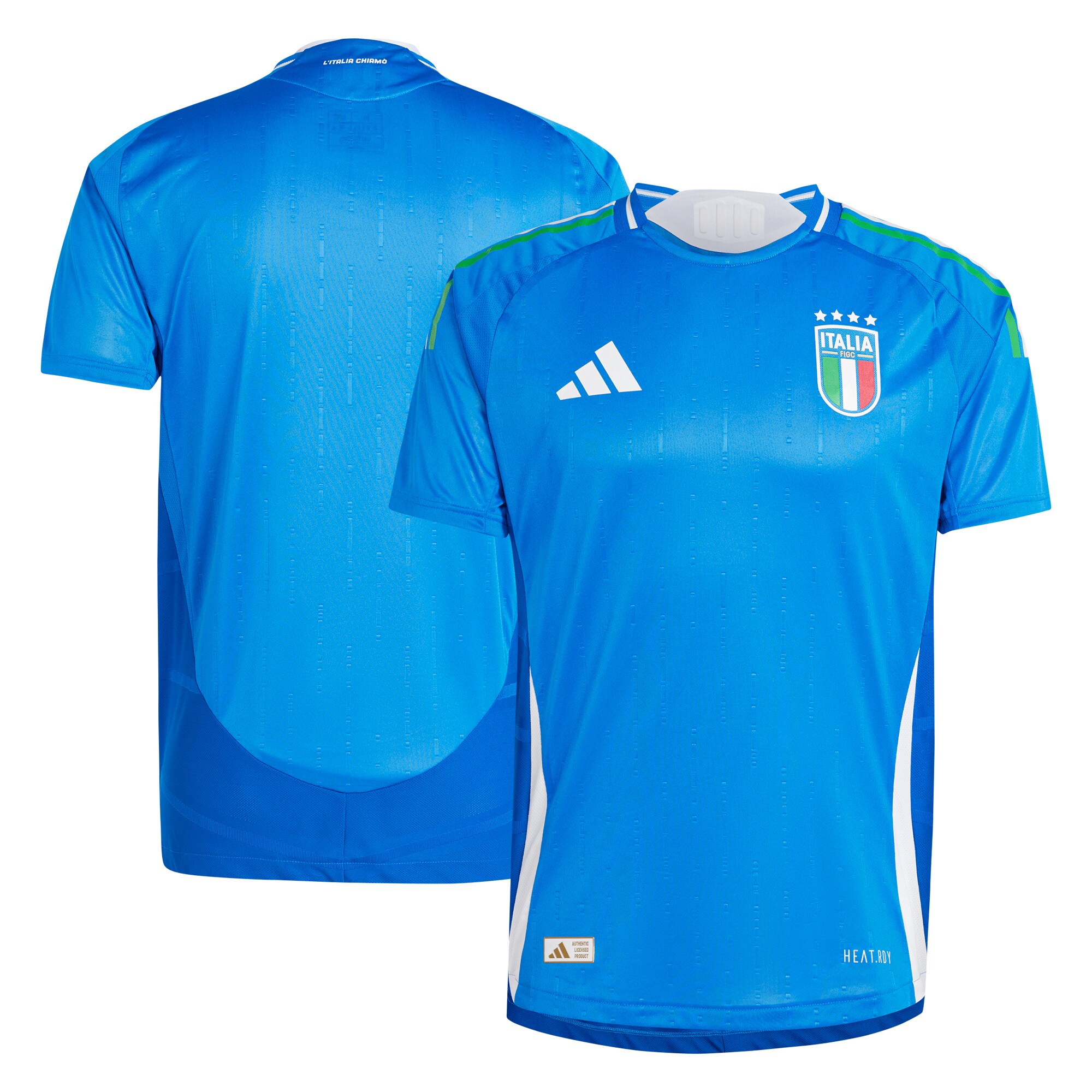  Italy National Team adidas 2024 Home Authentic Jersey - Blue