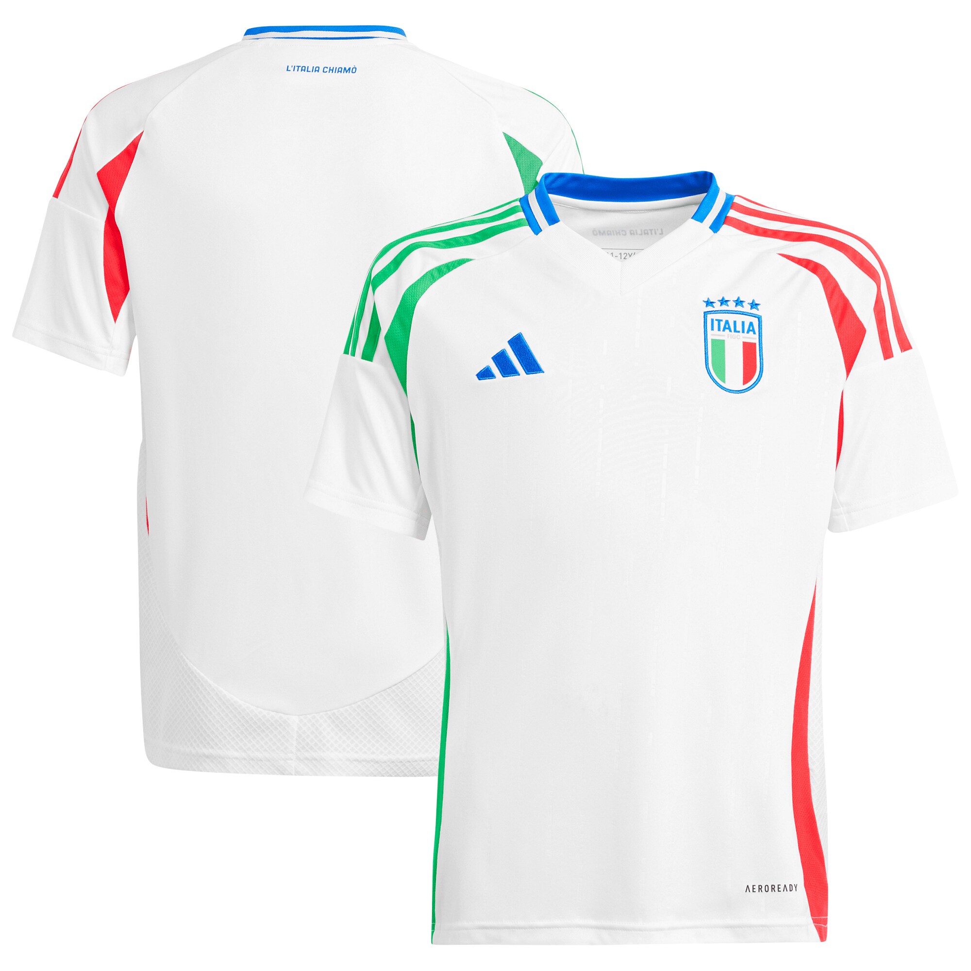  Italy National Team adidas Youth 2024 Away Replica Jersey - White