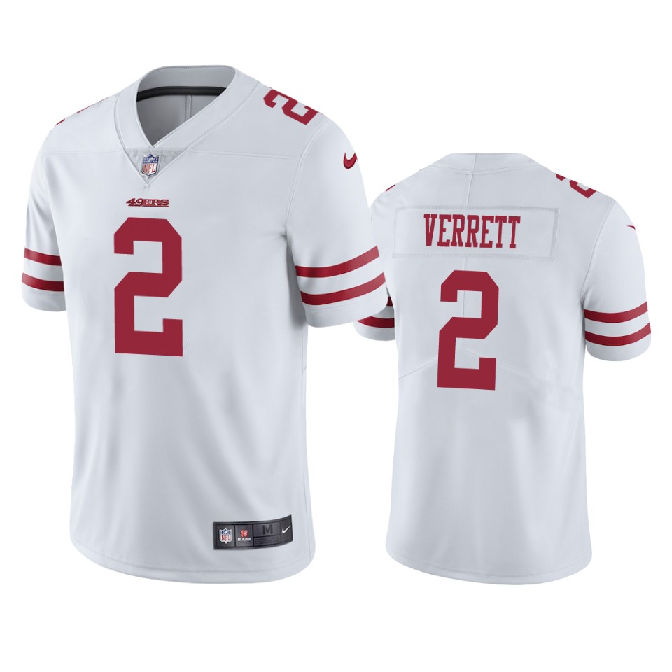  Jason Verrett Vapor Limited White Jersey