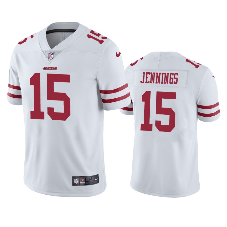  Jauan Jennings Vapor Limited White Jersey