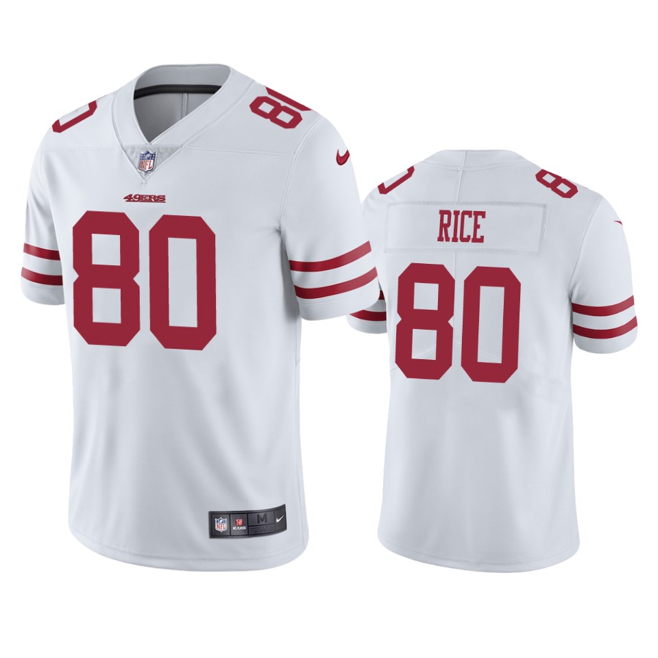  Jerry Rice Vapor Untouchable Limited White Jersey Men's