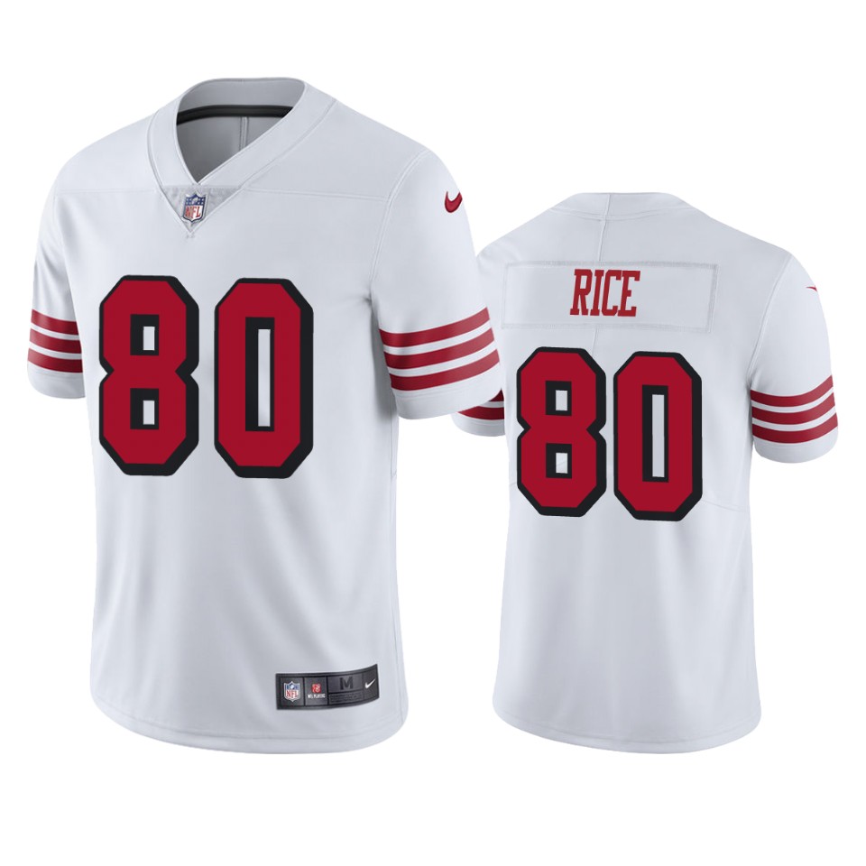  Jerry Rice White Color Rush Limited Jersey