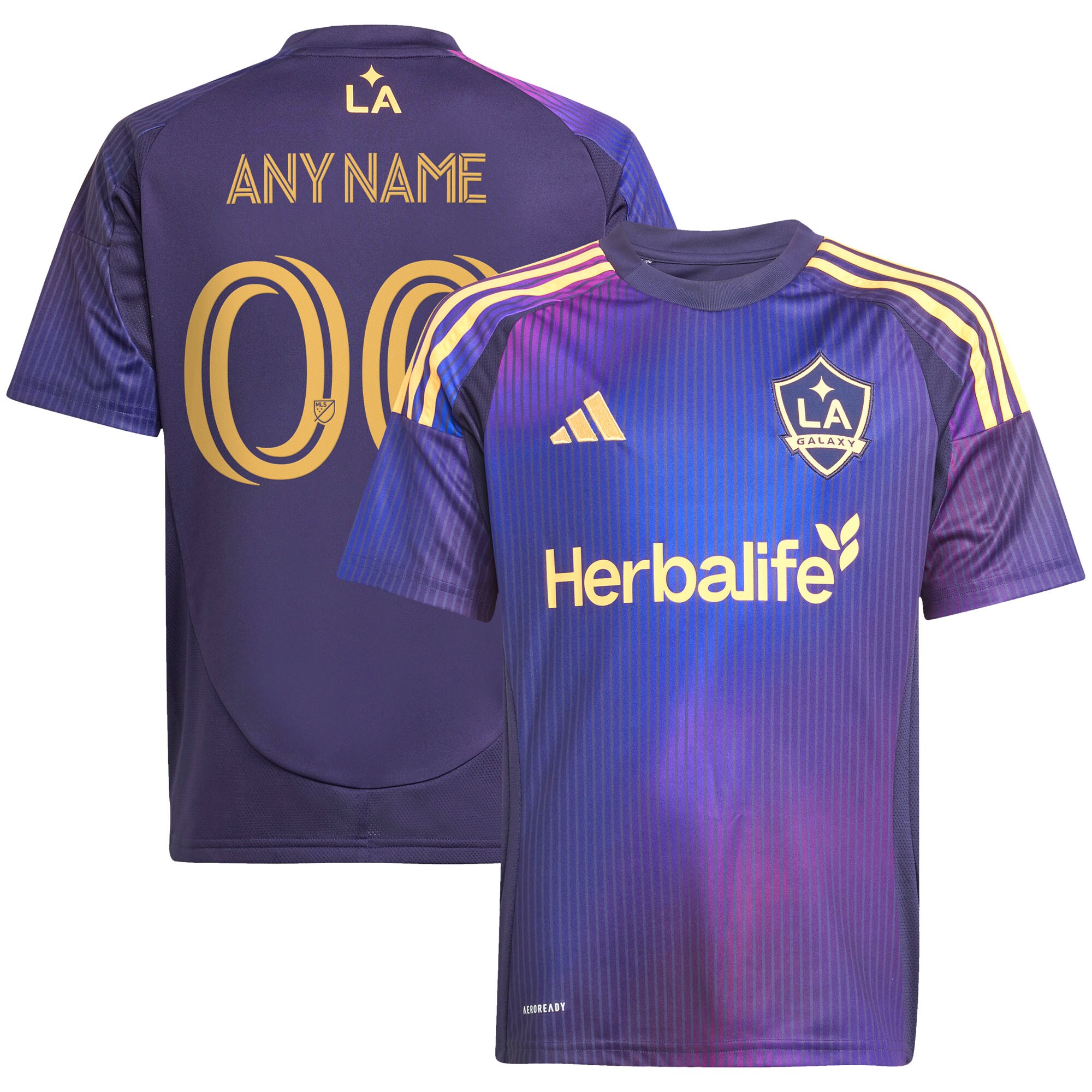  LA Galaxy adidas Youth 2025 RIZON Replica Custom Jersey - Navy