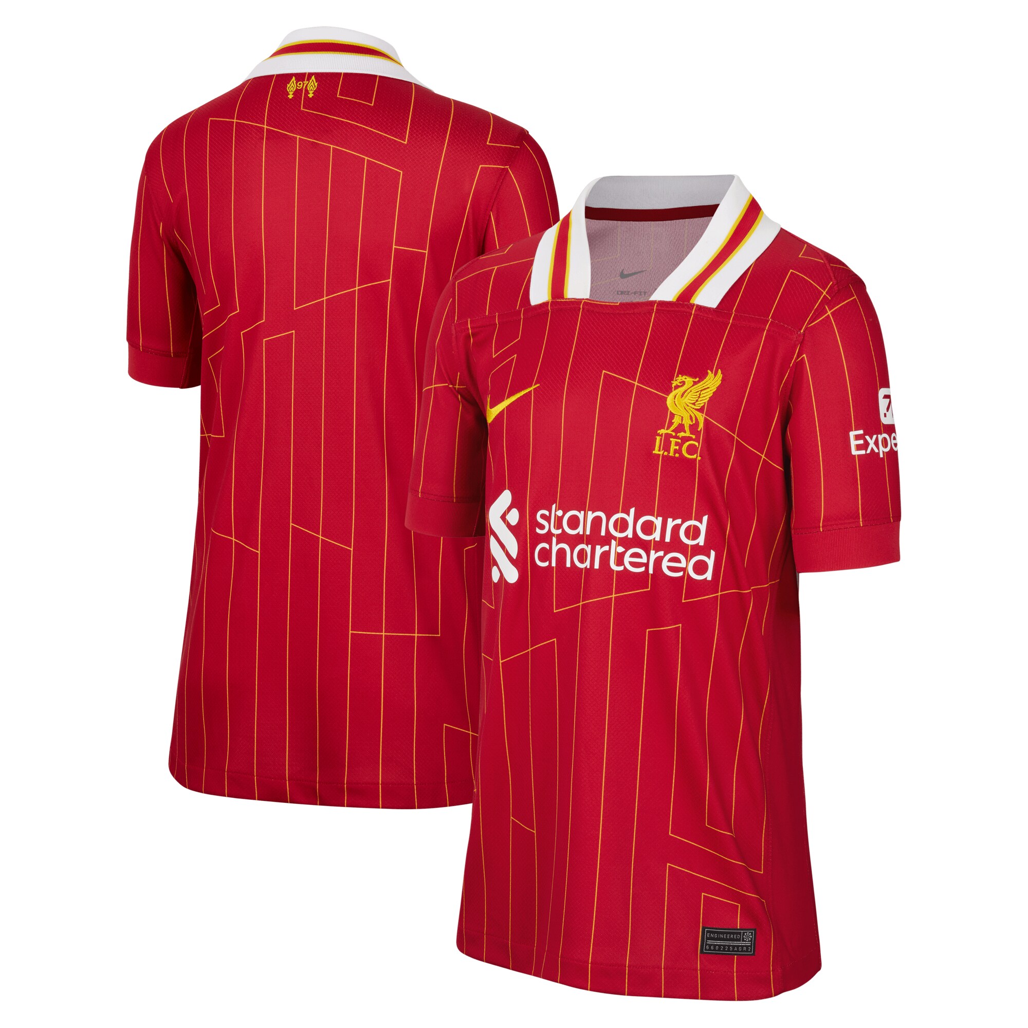  Liverpool Nike Youth 2024/25 Home Replica Jersey - Red