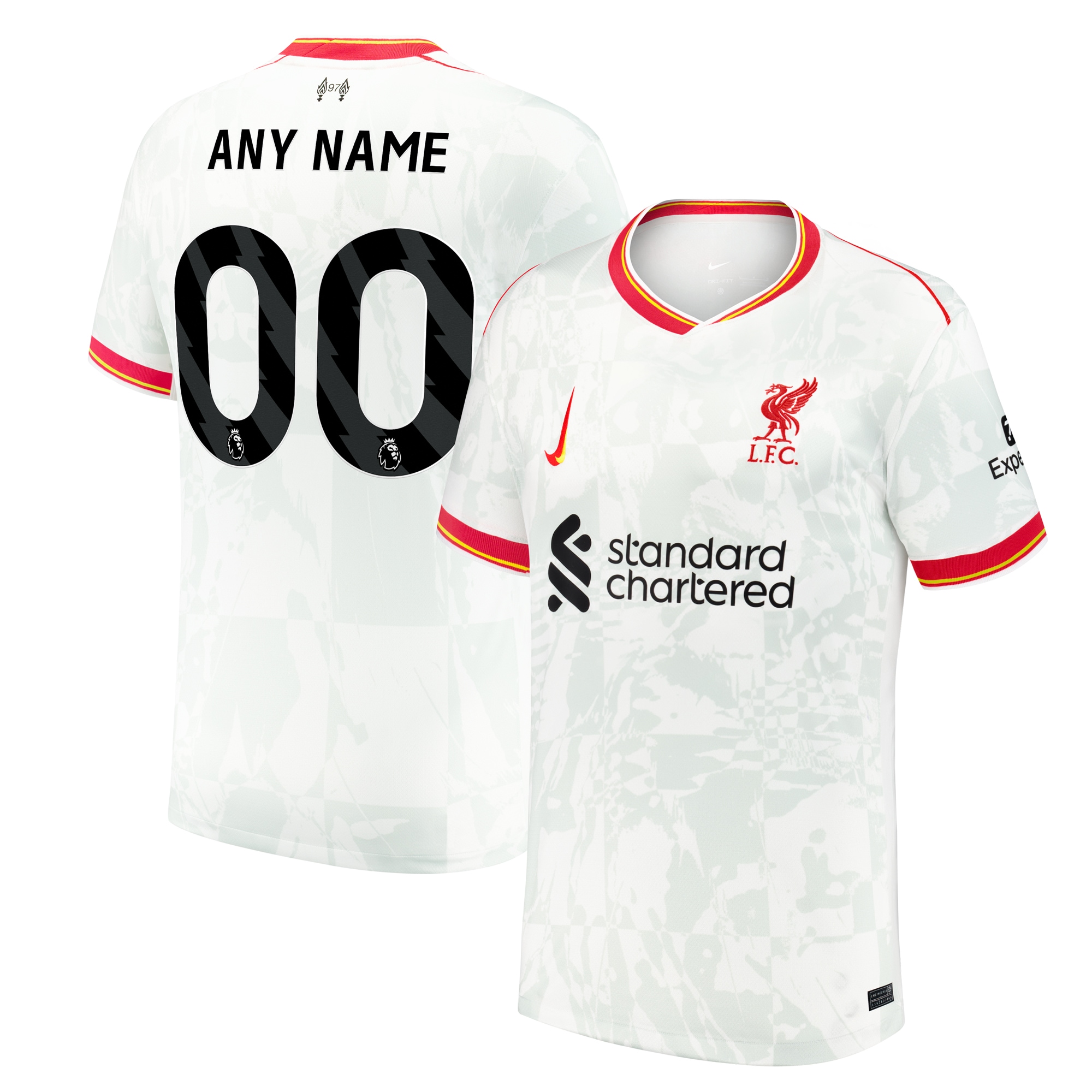 Liverpool Nike Youth 2024/25 Third Custom Replica Jersey - White